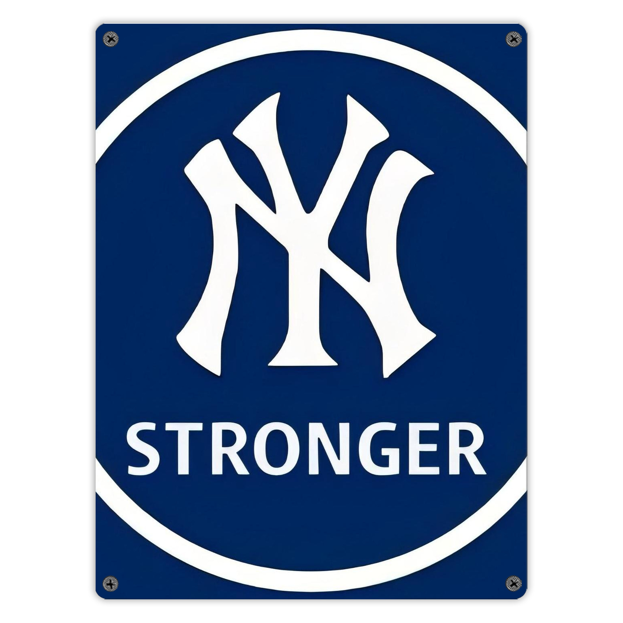 New York Yankees 346 Vintage Metal Tin Sign 12x16inch – Retro Wall Art Decor For Home, Bar, Kitchen, Bedroom, Office – Durable Iron Sheet Poster, Easy To Hang, Full-Color Printing