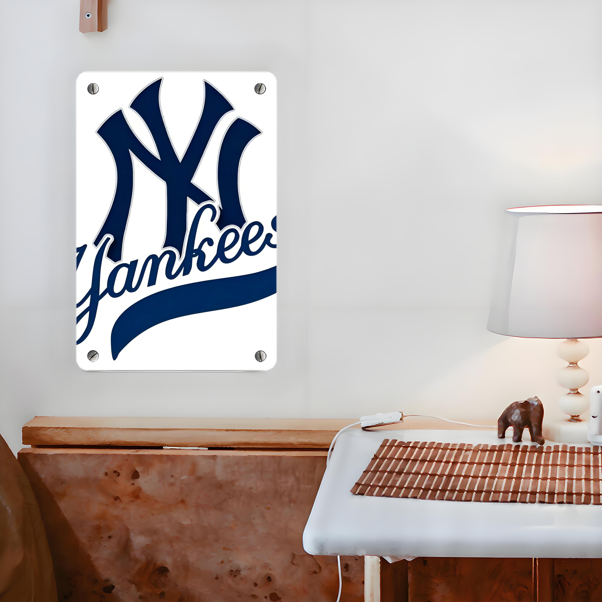 New York Yankees 116 Metal Tin Sign 8x12inch - High-Quality Full-Print Decorative Wall Art, Durable Rust-Resistant Metal Plaque For Living Room, Bedroom, Kitchen, Office, Bar Décor