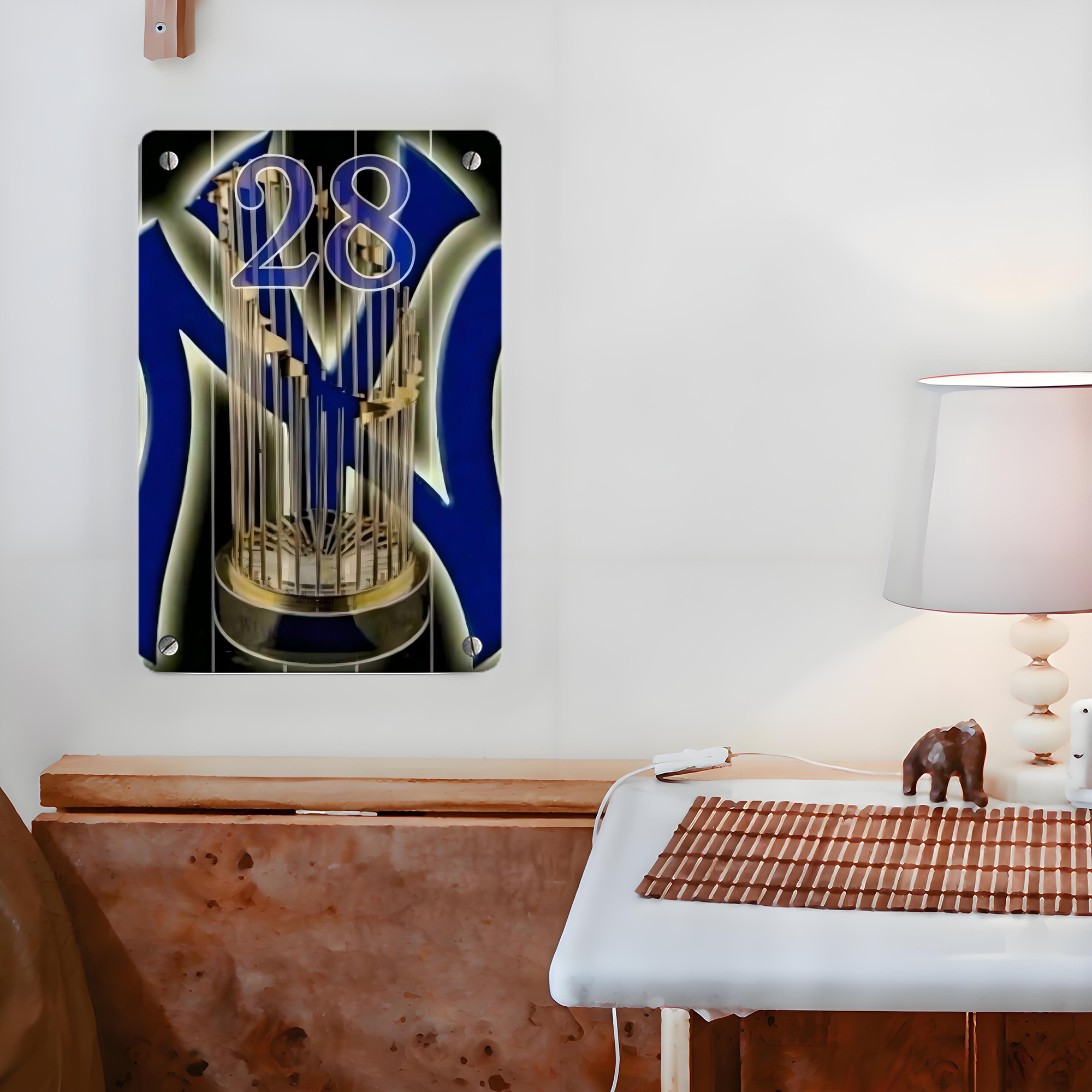 New York Yankees 172 Metal Tin Sign 8x12inch - High-Quality Full-Print Decorative Wall Art, Durable Rust-Resistant Metal Plaque For Living Room, Bedroom, Kitchen, Office, Bar Décor