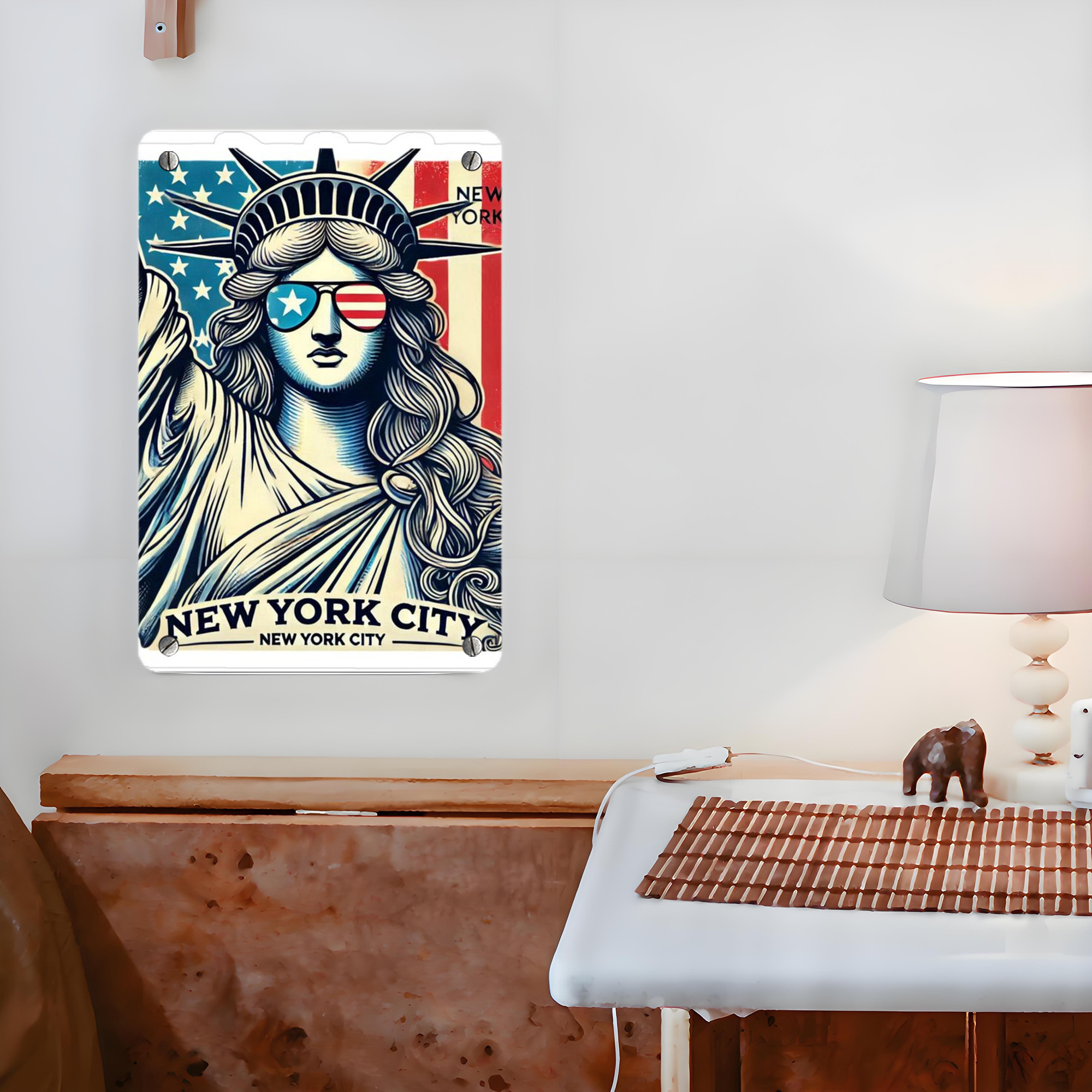 New York Yankees 114 Metal Tin Sign 8x12inch - High-Quality Full-Print Decorative Wall Art, Durable Rust-Resistant Metal Plaque For Living Room, Bedroom, Kitchen, Office, Bar Décor