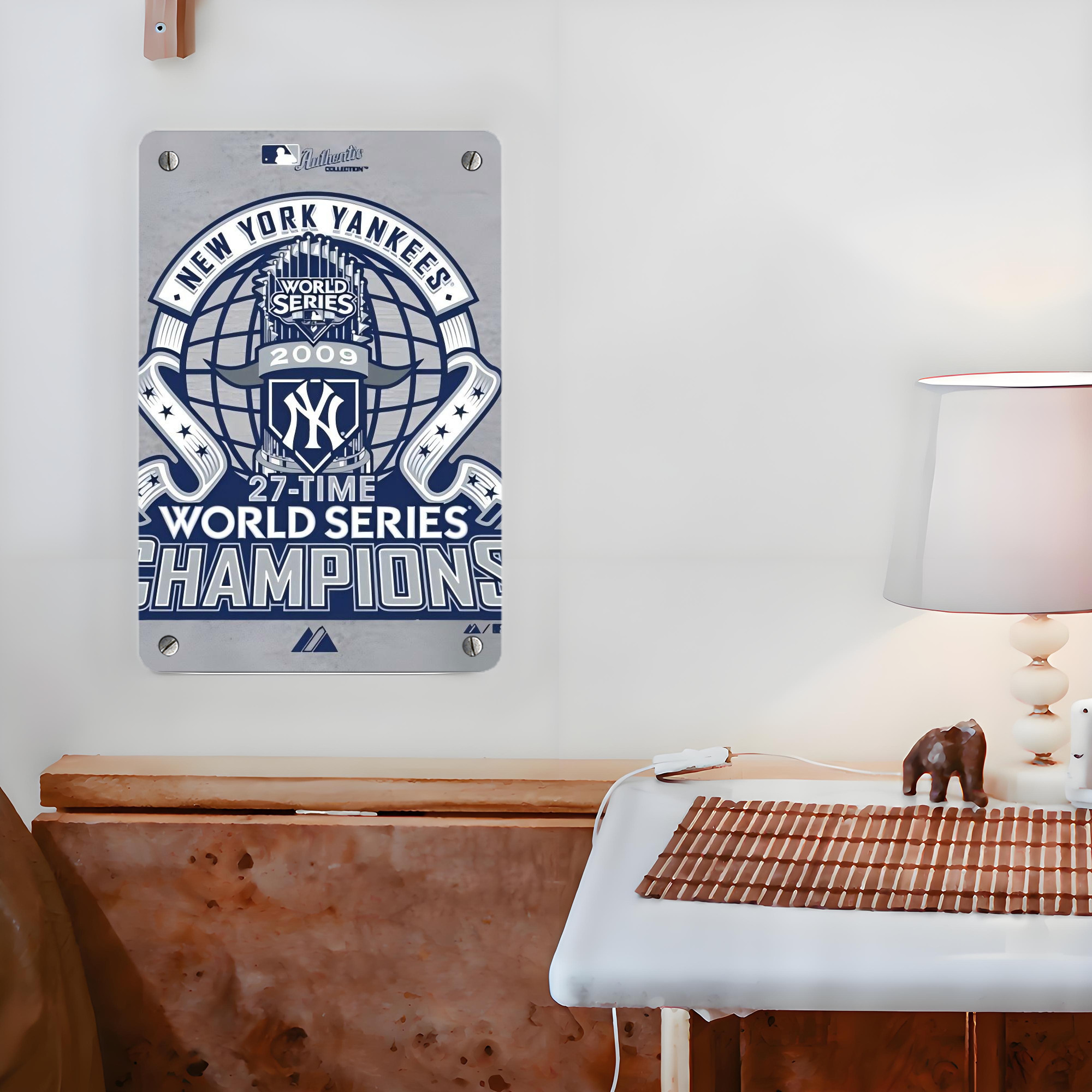 New York Yankees 207 Metal Tin Sign 8x12inch - High-Quality Full-Print Decorative Wall Art, Durable Rust-Resistant Metal Plaque For Living Room, Bedroom, Kitchen, Office, Bar Décor