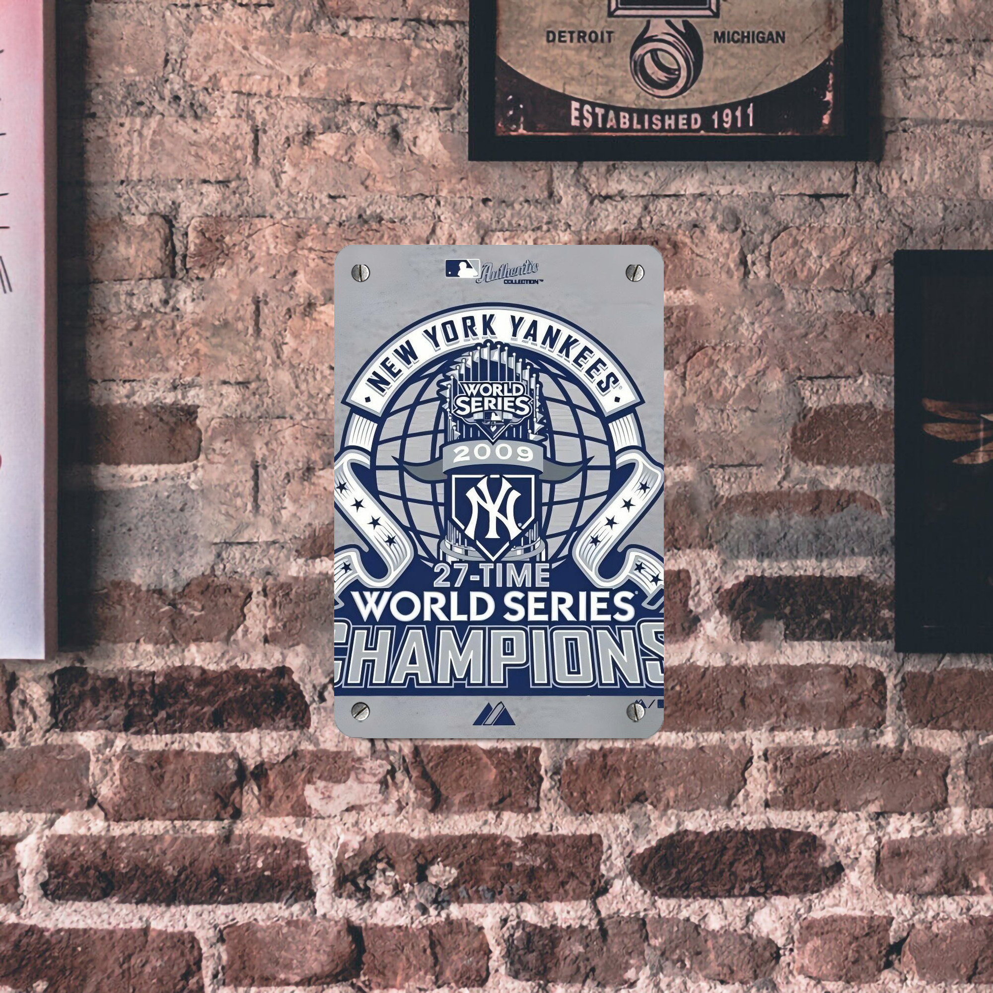 New York Yankees 207 Metal Tin Sign 8x12inch - High-Quality Full-Print Decorative Wall Art, Durable Rust-Resistant Metal Plaque For Living Room, Bedroom, Kitchen, Office, Bar Décor