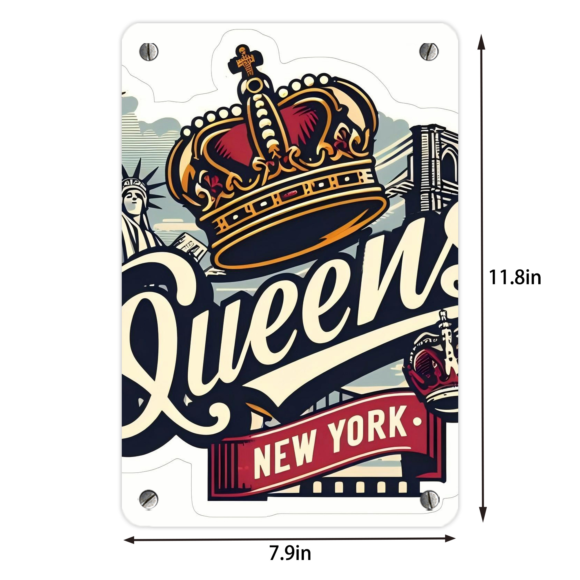 New York Yankees 248 Metal Tin Sign 8x12inch - High-Quality Full-Print Decorative Wall Art, Durable Rust-Resistant Metal Plaque For Living Room, Bedroom, Kitchen, Office, Bar Décor