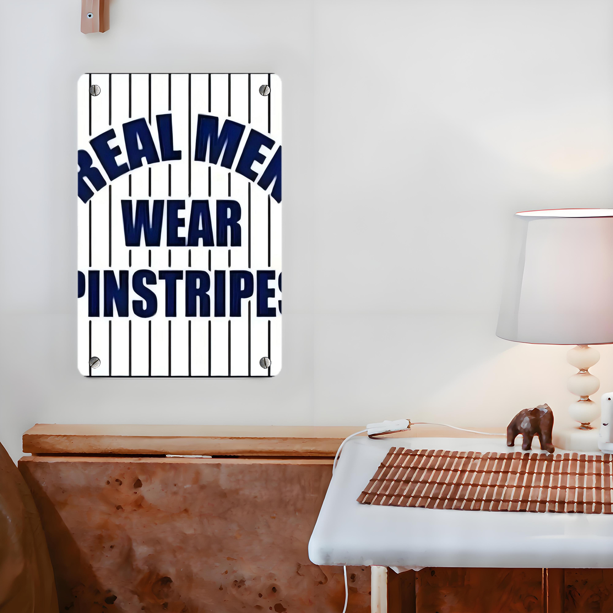 New York Yankees 262 Metal Tin Sign 8x12inch - High-Quality Full-Print Decorative Wall Art, Durable Rust-Resistant Metal Plaque For Living Room, Bedroom, Kitchen, Office, Bar Décor