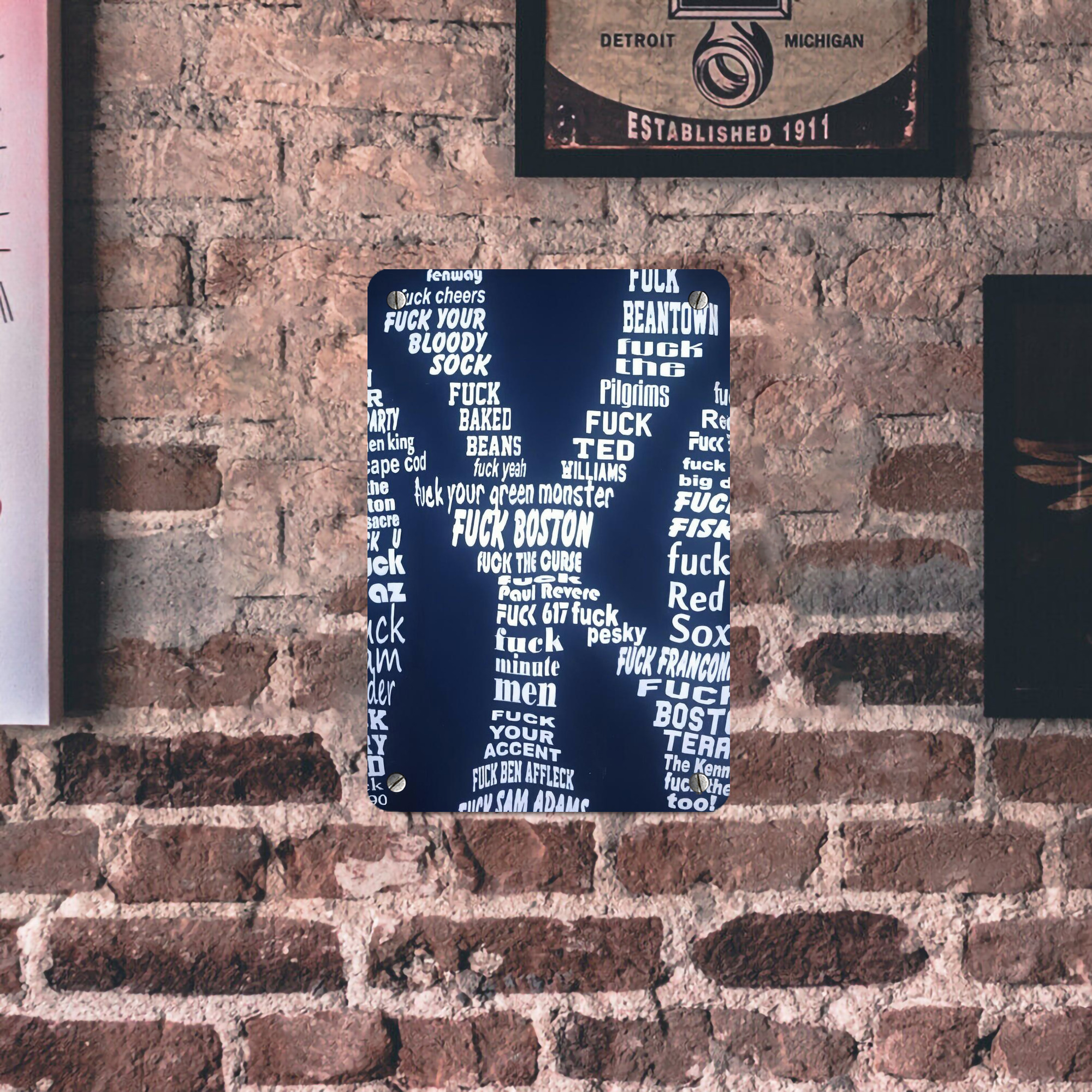 New York Yankees 224 Metal Tin Sign 8x12inch - High-Quality Full-Print Decorative Wall Art, Durable Rust-Resistant Metal Plaque For Living Room, Bedroom, Kitchen, Office, Bar Décor