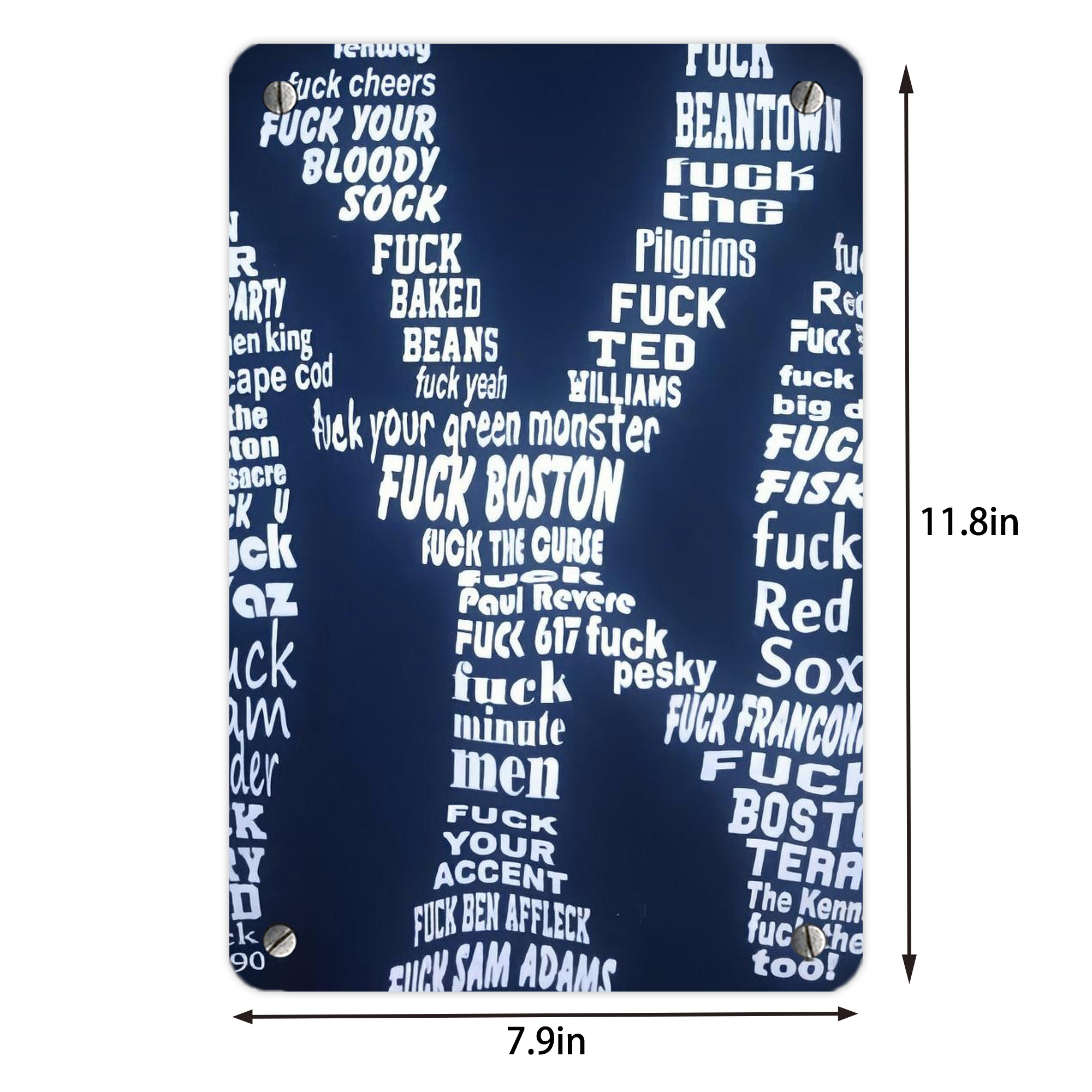 New York Yankees 224 Metal Tin Sign 8x12inch - High-Quality Full-Print Decorative Wall Art, Durable Rust-Resistant Metal Plaque For Living Room, Bedroom, Kitchen, Office, Bar Décor