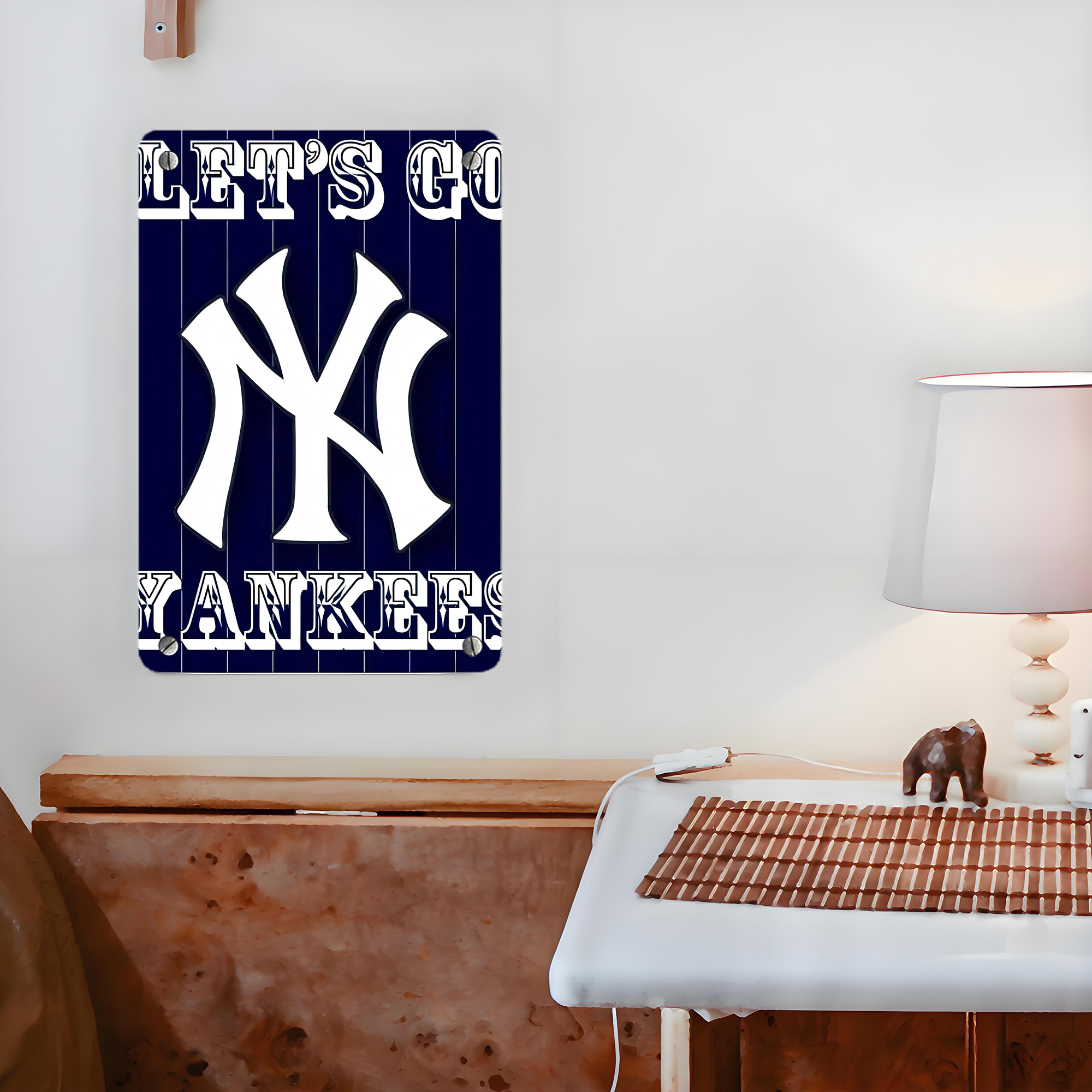 New York Yankees 237 Metal Tin Sign 8x12inch - High-Quality Full-Print Decorative Wall Art, Durable Rust-Resistant Metal Plaque For Living Room, Bedroom, Kitchen, Office, Bar Décor