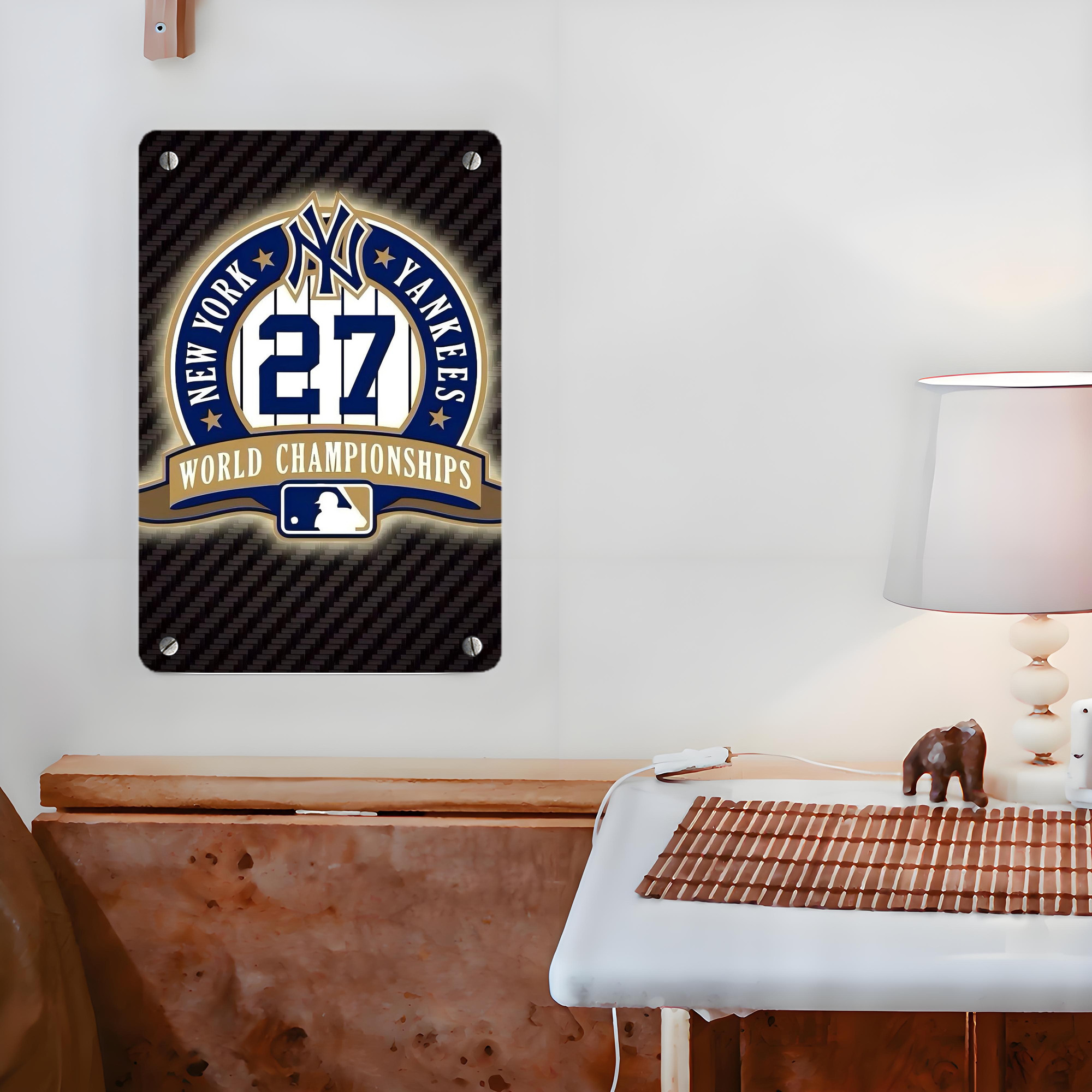 New York Yankees 260 Metal Tin Sign 8x12inch - High-Quality Full-Print Decorative Wall Art, Durable Rust-Resistant Metal Plaque For Living Room, Bedroom, Kitchen, Office, Bar Décor