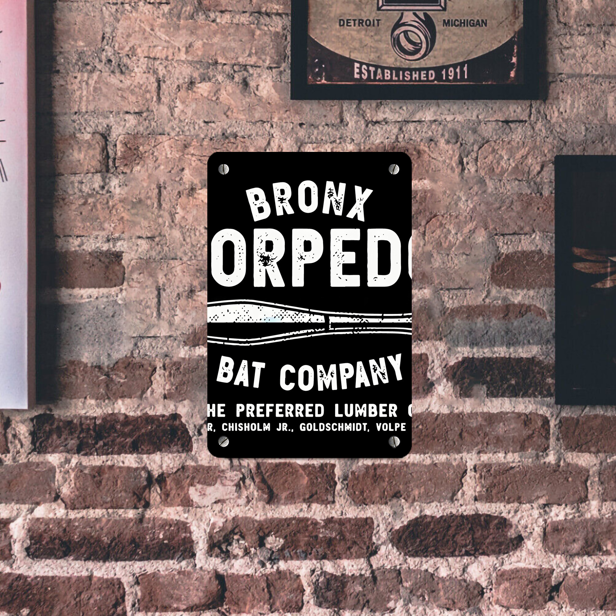 New York Yankees 261 Metal Tin Sign 8x12inch - High-Quality Full-Print Decorative Wall Art, Durable Rust-Resistant Metal Plaque For Living Room, Bedroom, Kitchen, Office, Bar Décor