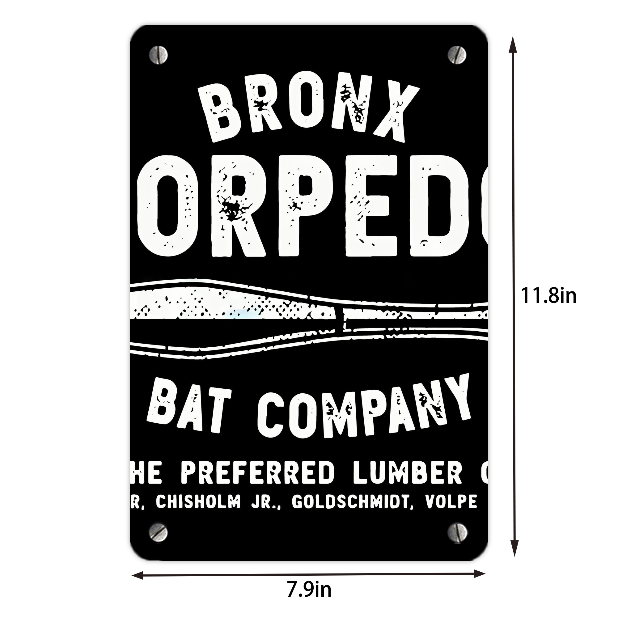 New York Yankees 261 Metal Tin Sign 8x12inch - High-Quality Full-Print Decorative Wall Art, Durable Rust-Resistant Metal Plaque For Living Room, Bedroom, Kitchen, Office, Bar Décor