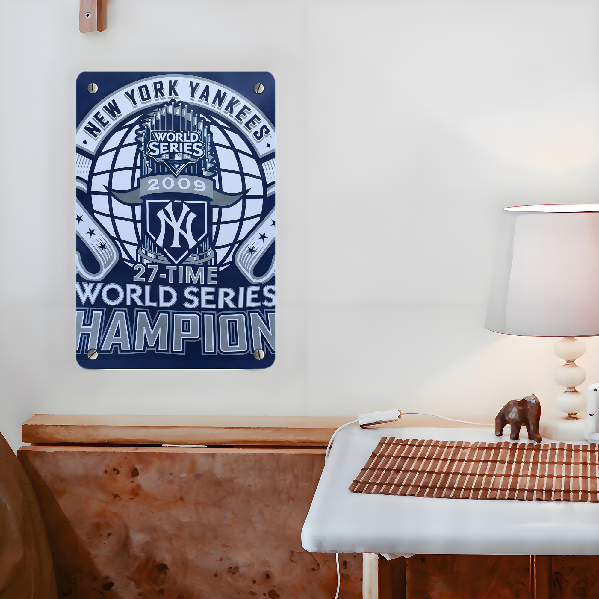 New York Yankees 270 Metal Tin Sign 8x12inch - High-Quality Full-Print Decorative Wall Art, Durable Rust-Resistant Metal Plaque For Living Room, Bedroom, Kitchen, Office, Bar Décor