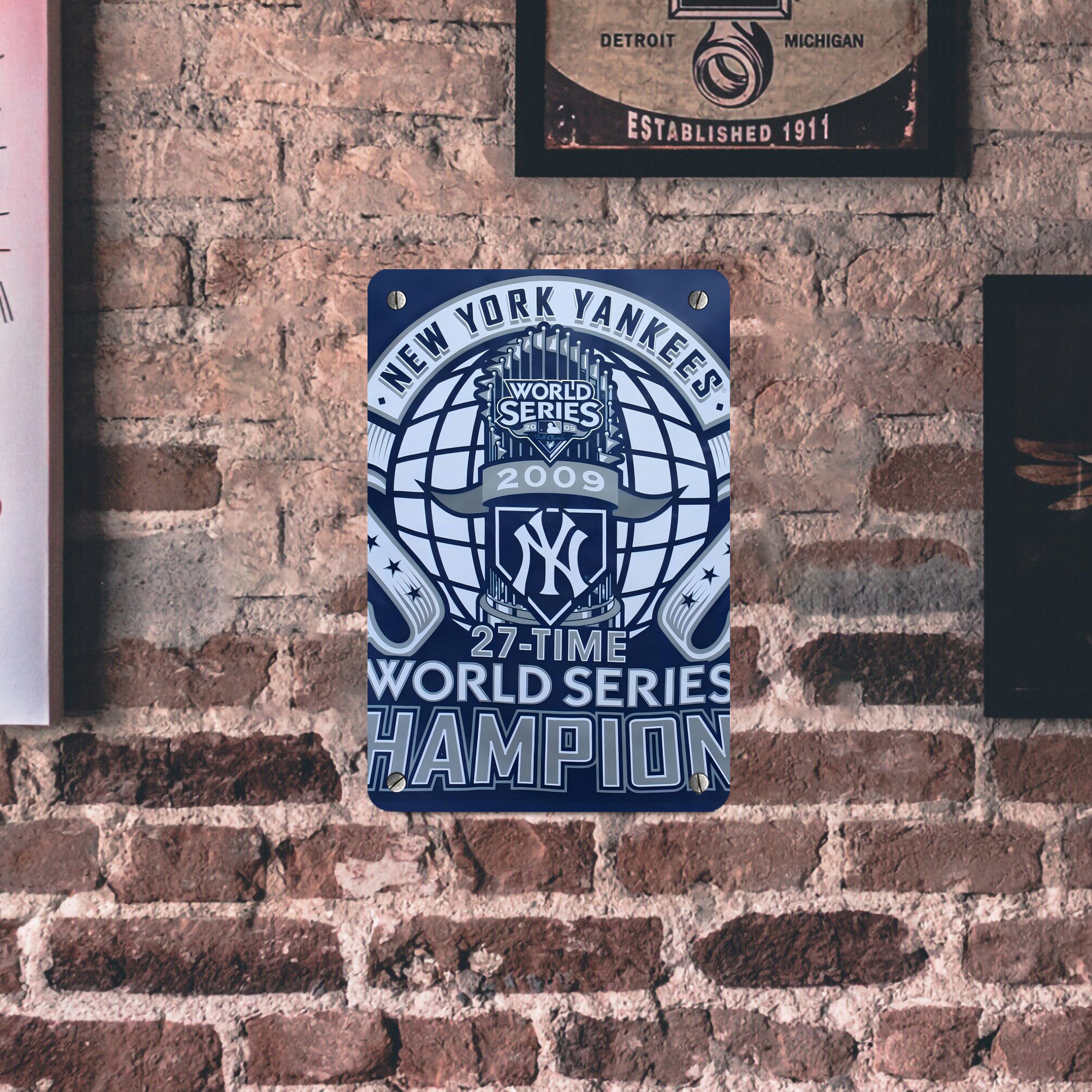 New York Yankees 270 Metal Tin Sign 8x12inch - High-Quality Full-Print Decorative Wall Art, Durable Rust-Resistant Metal Plaque For Living Room, Bedroom, Kitchen, Office, Bar Décor