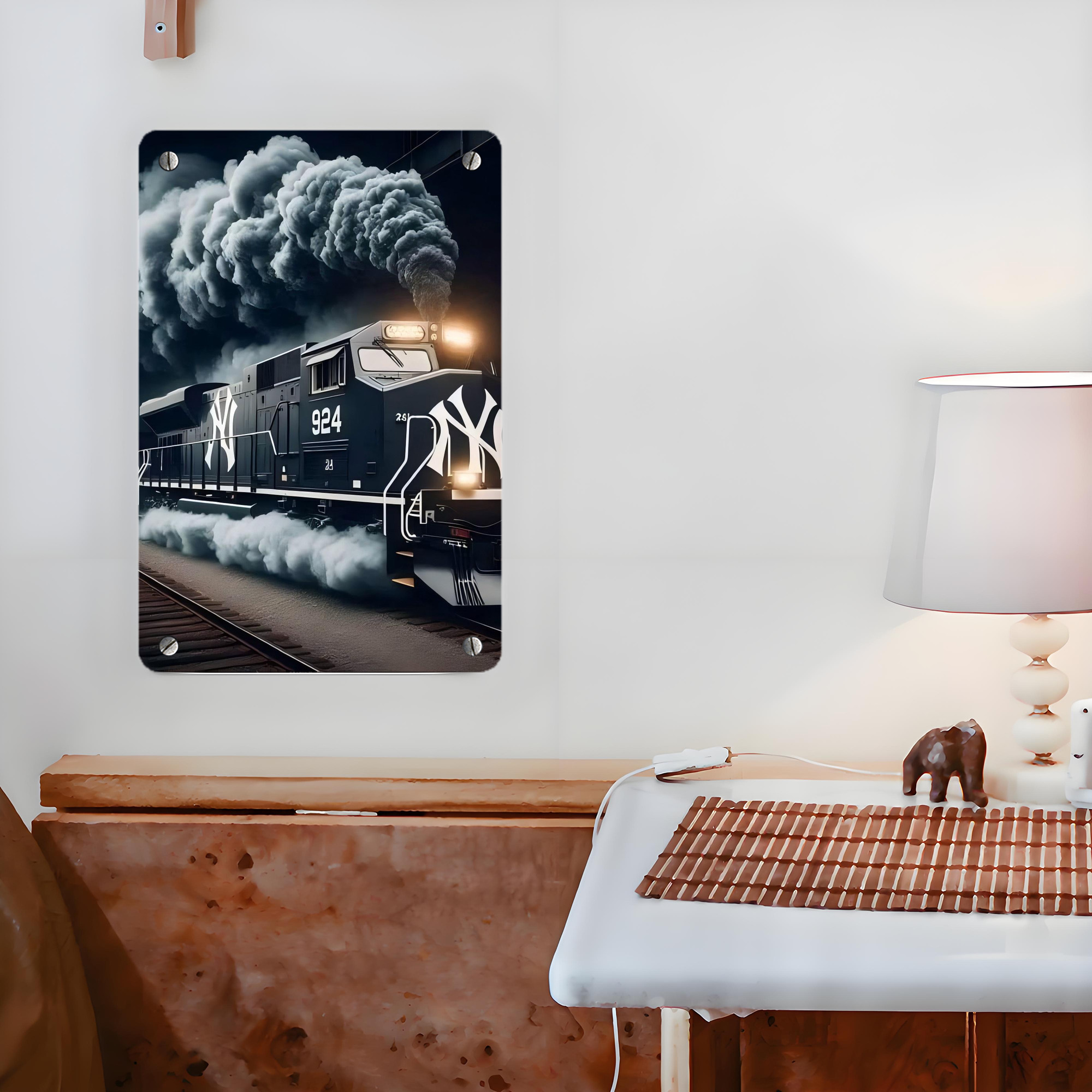 New York Yankees 257 Metal Tin Sign 8x12inch - High-Quality Full-Print Decorative Wall Art, Durable Rust-Resistant Metal Plaque For Living Room, Bedroom, Kitchen, Office, Bar Décor