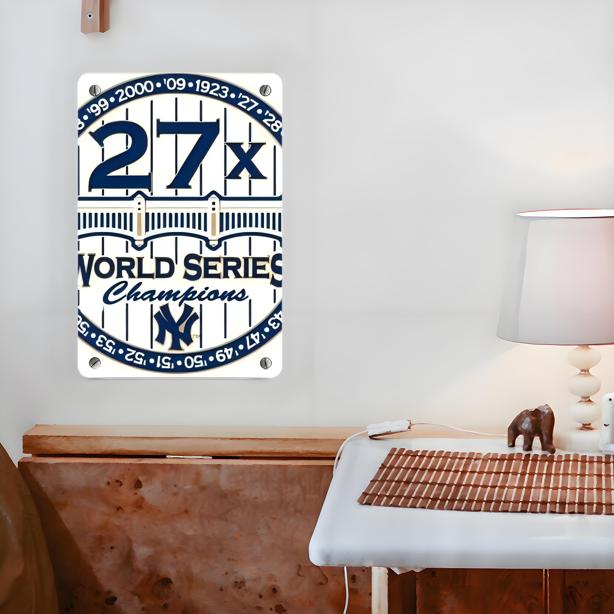 New York Yankees 263 Metal Tin Sign 8x12inch - High-Quality Full-Print Decorative Wall Art, Durable Rust-Resistant Metal Plaque For Living Room, Bedroom, Kitchen, Office, Bar Décor