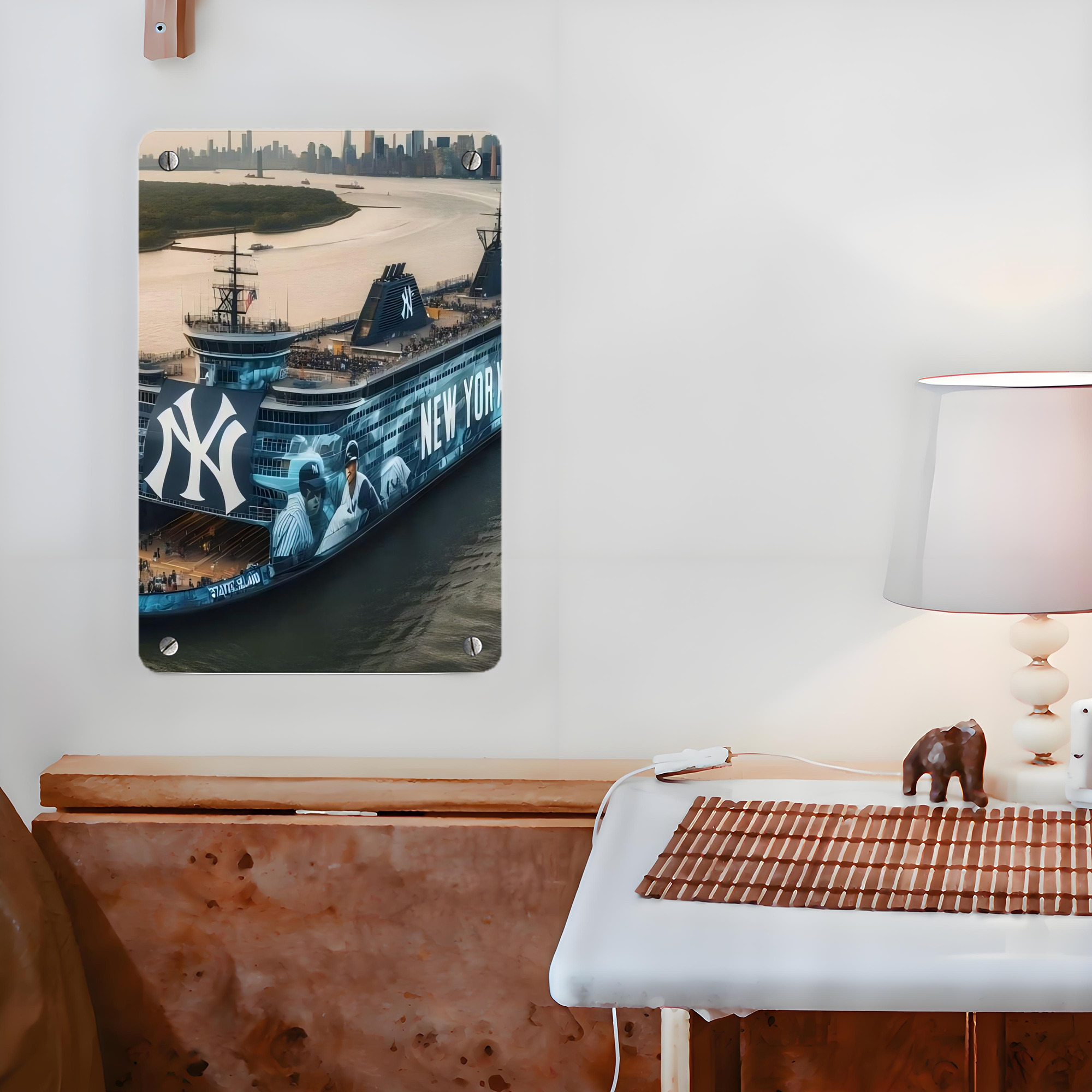 New York Yankees 306 Metal Tin Sign 8x12inch - High-Quality Full-Print Decorative Wall Art, Durable Rust-Resistant Metal Plaque For Living Room, Bedroom, Kitchen, Office, Bar Décor