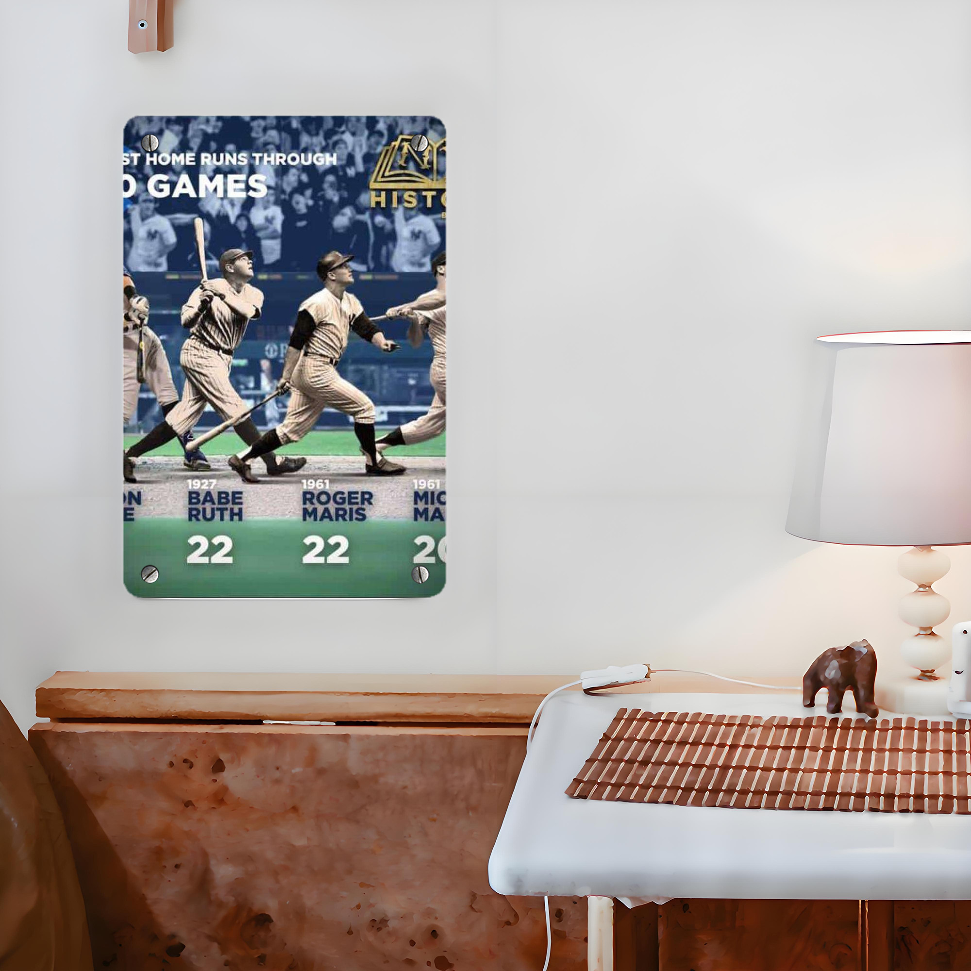 New York Yankees 315 Metal Tin Sign 8x12inch - High-Quality Full-Print Decorative Wall Art, Durable Rust-Resistant Metal Plaque For Living Room, Bedroom, Kitchen, Office, Bar Décor