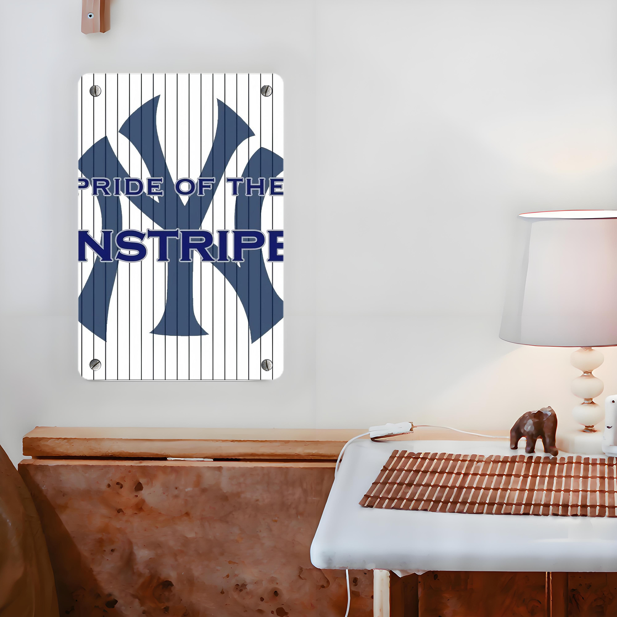 New York Yankees 337 Metal Tin Sign 8x12inch - High-Quality Full-Print Decorative Wall Art, Durable Rust-Resistant Metal Plaque For Living Room, Bedroom, Kitchen, Office, Bar Décor