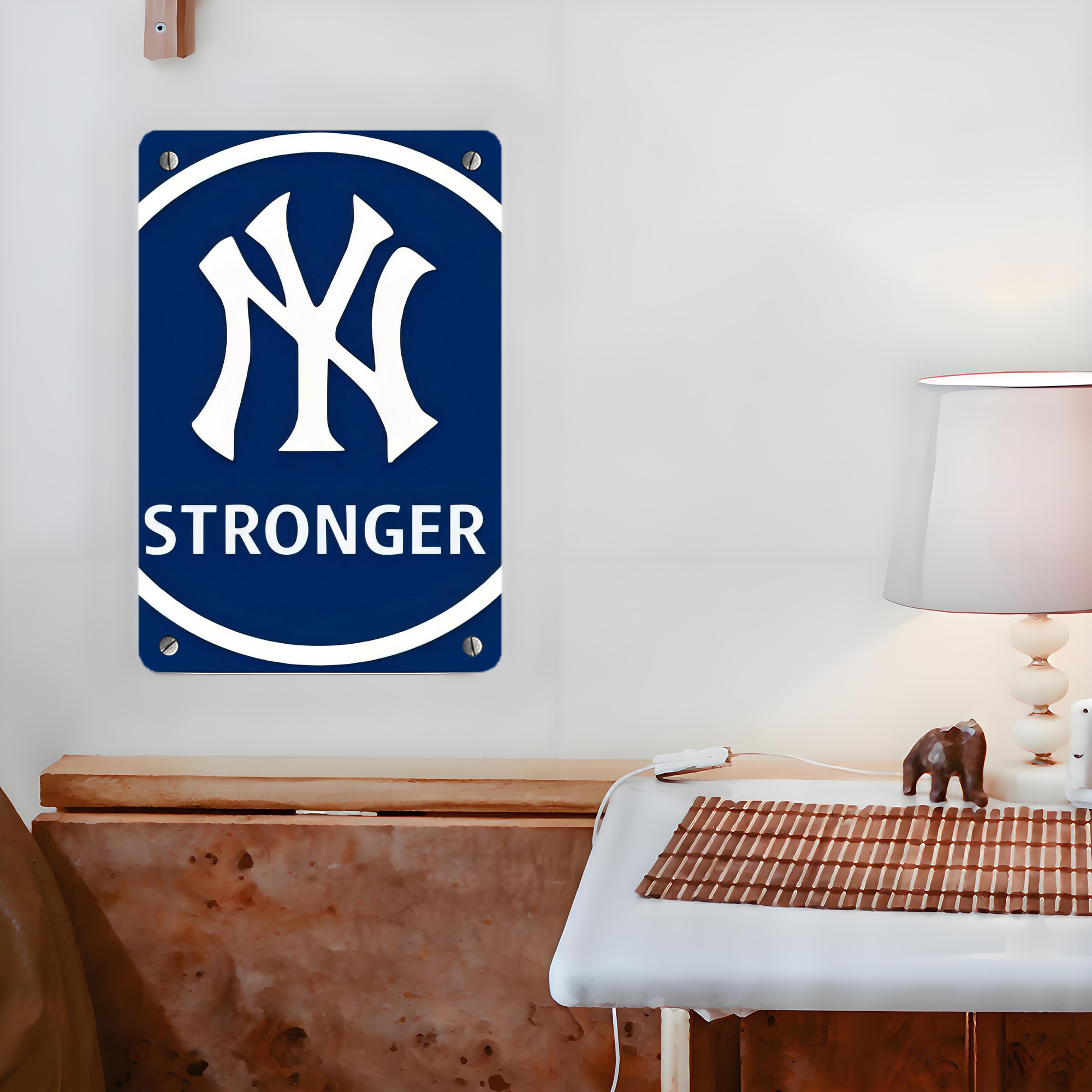 New York Yankees 346 Metal Tin Sign 8x12inch - High-Quality Full-Print Decorative Wall Art, Durable Rust-Resistant Metal Plaque For Living Room, Bedroom, Kitchen, Office, Bar Décor