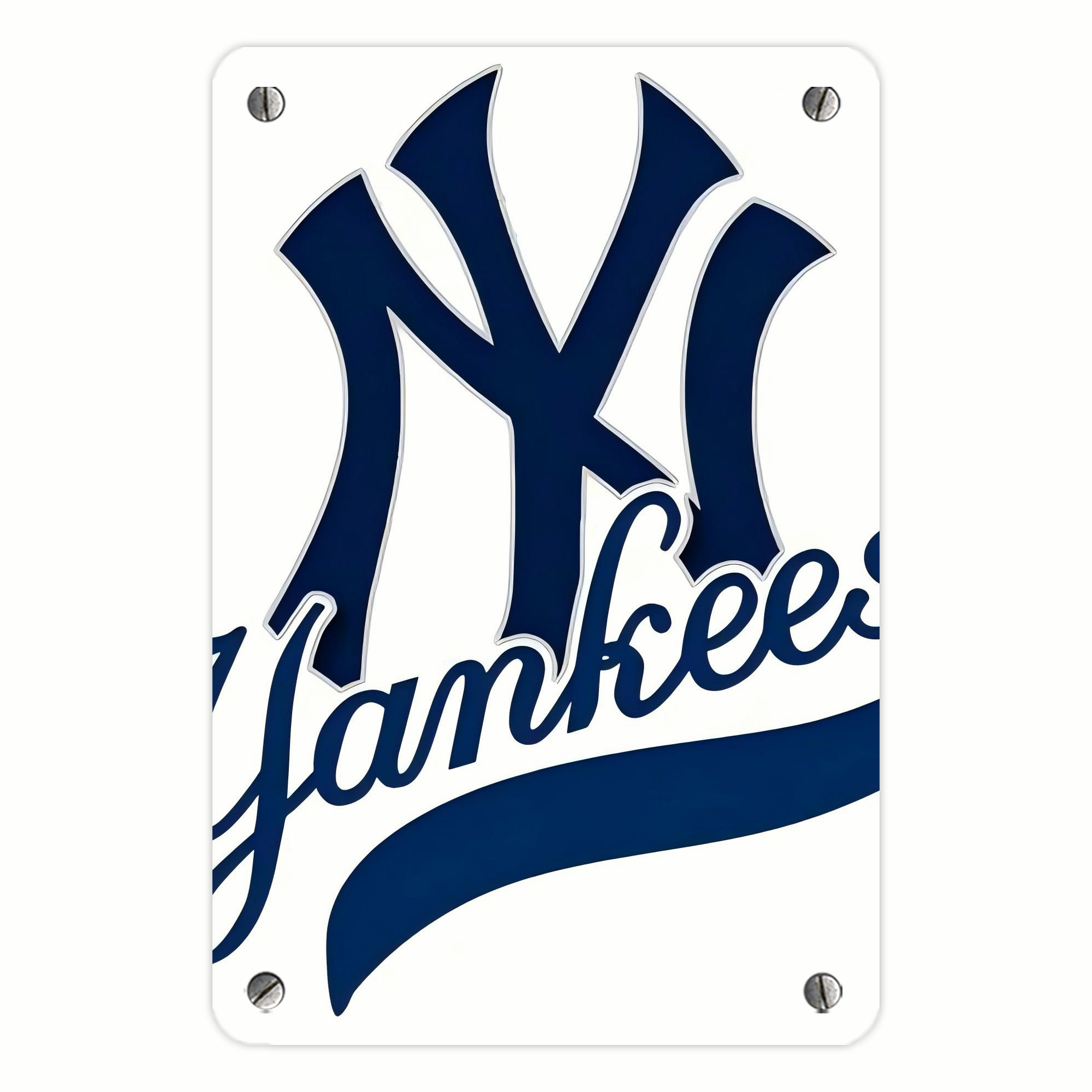 New York Yankees 116 Metal Tin Sign 8x12inch - High-Quality Full-Print Decorative Wall Art, Durable Rust-Resistant Metal Plaque For Living Room, Bedroom, Kitchen, Office, Bar Décor
