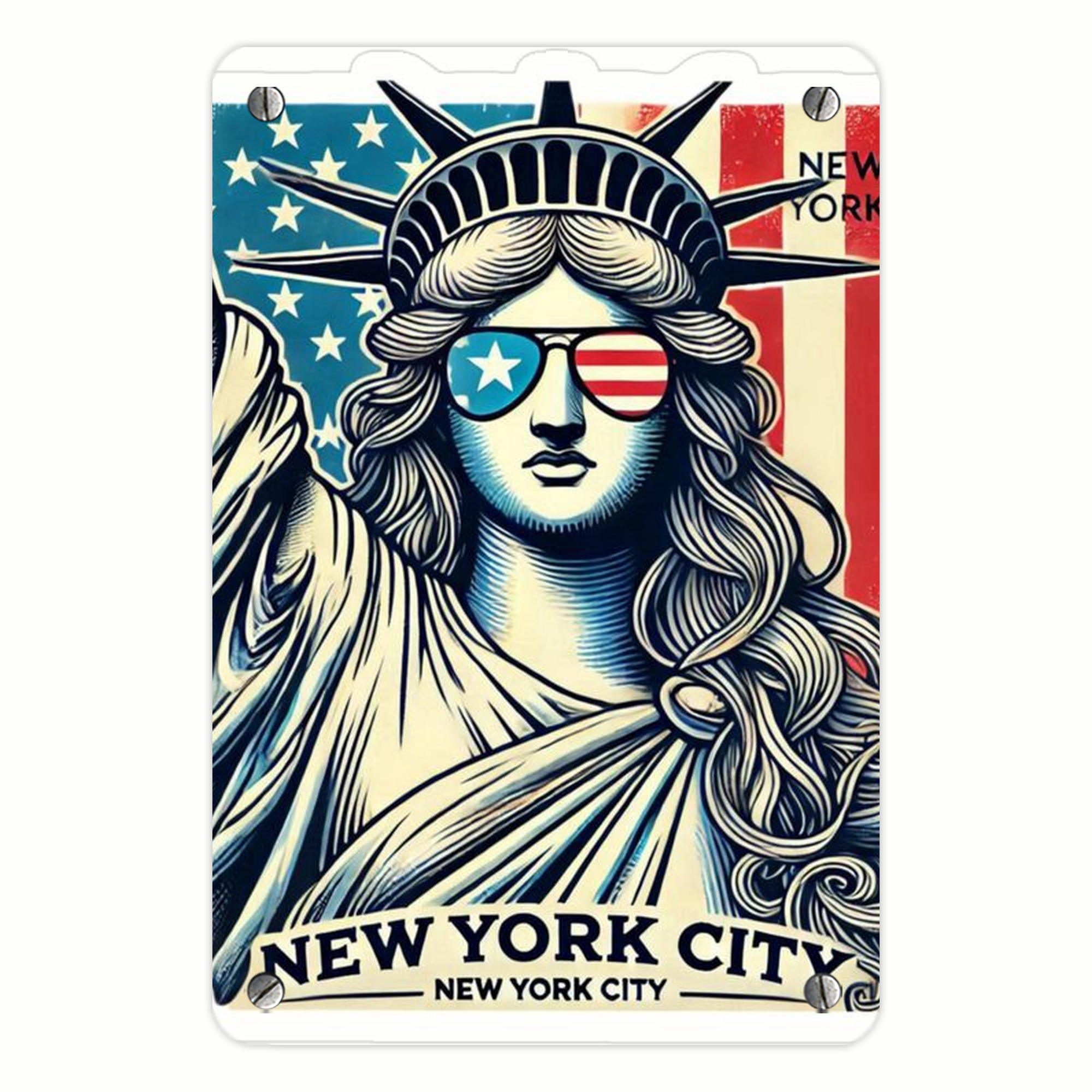 New York Yankees 114 Metal Tin Sign 8x12inch - High-Quality Full-Print Decorative Wall Art, Durable Rust-Resistant Metal Plaque For Living Room, Bedroom, Kitchen, Office, Bar Décor