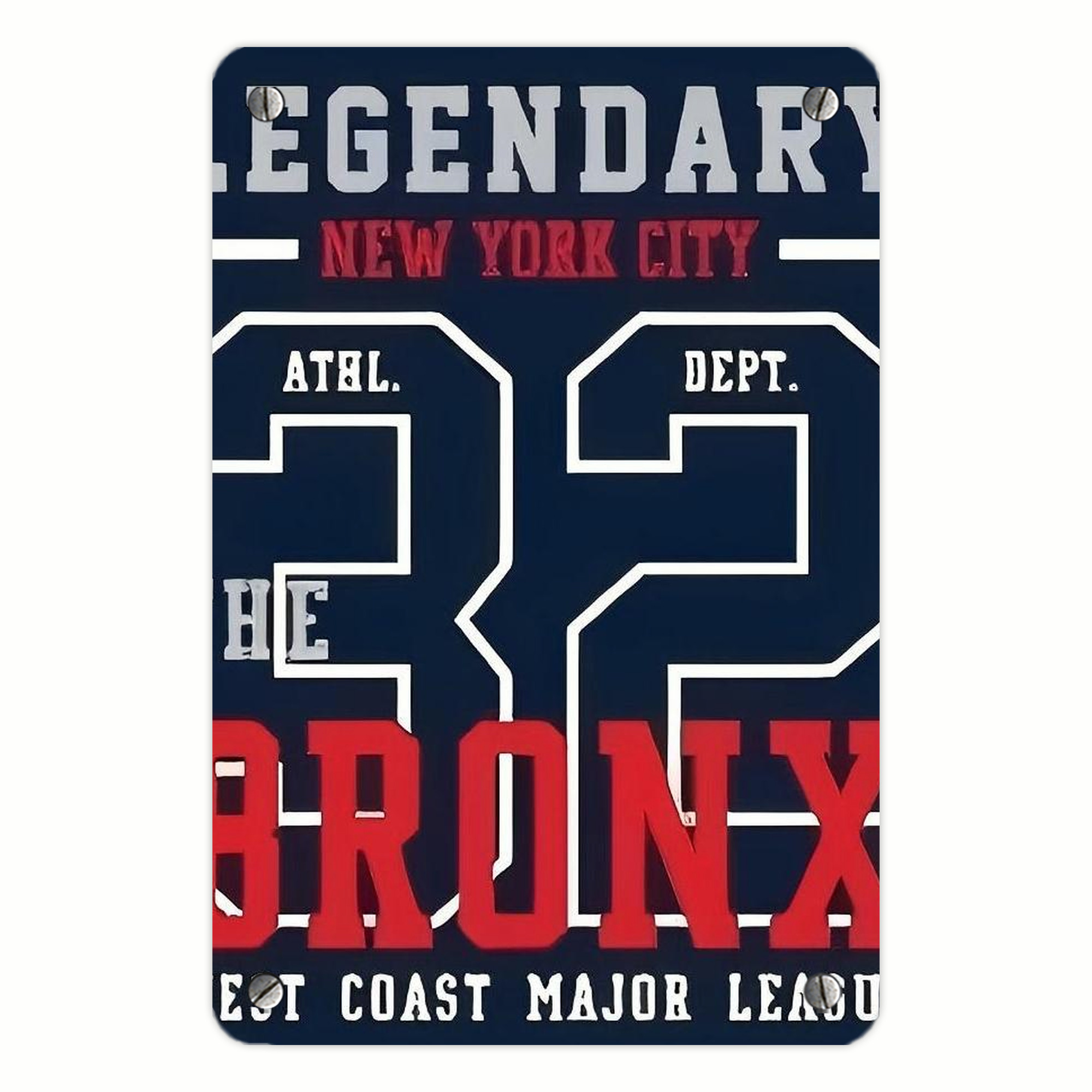 New York Yankees 132 Metal Tin Sign 8x12inch - High-Quality Full-Print Decorative Wall Art, Durable Rust-Resistant Metal Plaque For Living Room, Bedroom, Kitchen, Office, Bar Décor