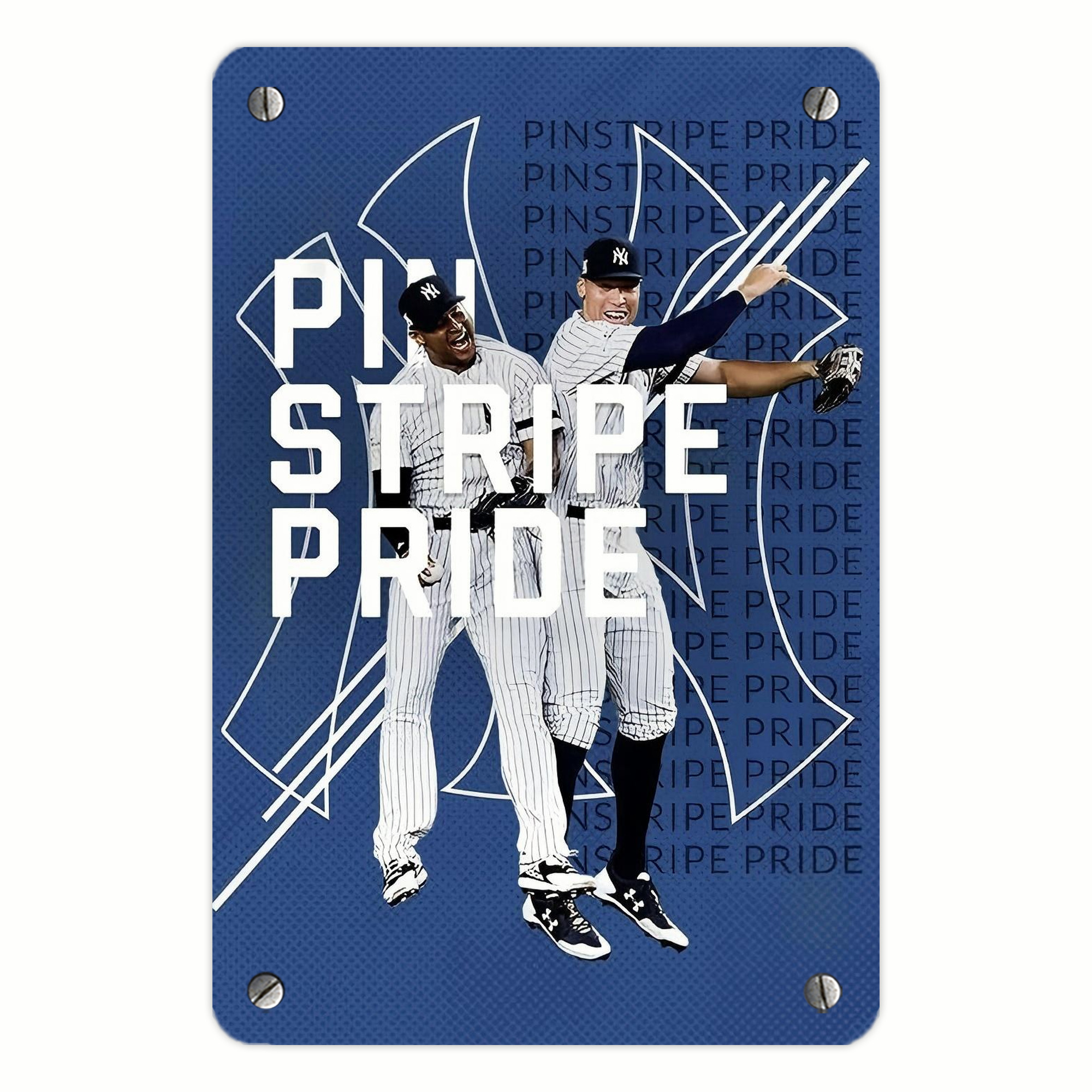 New York Yankees 196 Metal Tin Sign 8x12inch - High-Quality Full-Print Decorative Wall Art, Durable Rust-Resistant Metal Plaque For Living Room, Bedroom, Kitchen, Office, Bar Décor