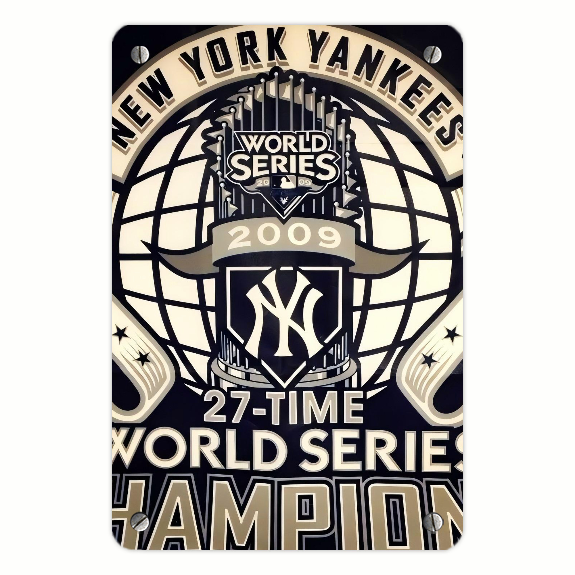 New York Yankees 256 Metal Tin Sign 8x12inch - High-Quality Full-Print Decorative Wall Art, Durable Rust-Resistant Metal Plaque For Living Room, Bedroom, Kitchen, Office, Bar Décor