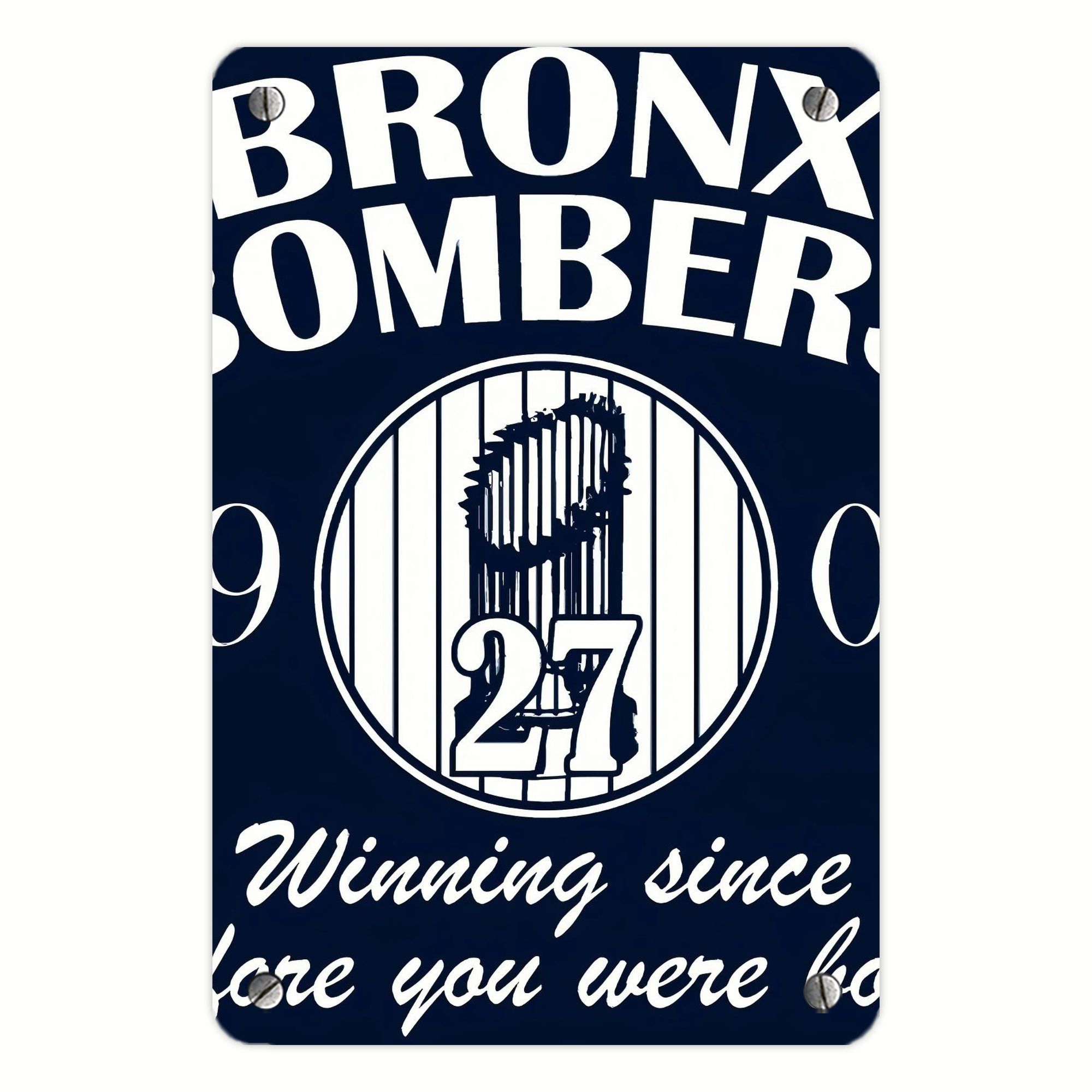 New York Yankees 240 Metal Tin Sign 8x12inch - High-Quality Full-Print Decorative Wall Art, Durable Rust-Resistant Metal Plaque For Living Room, Bedroom, Kitchen, Office, Bar Décor