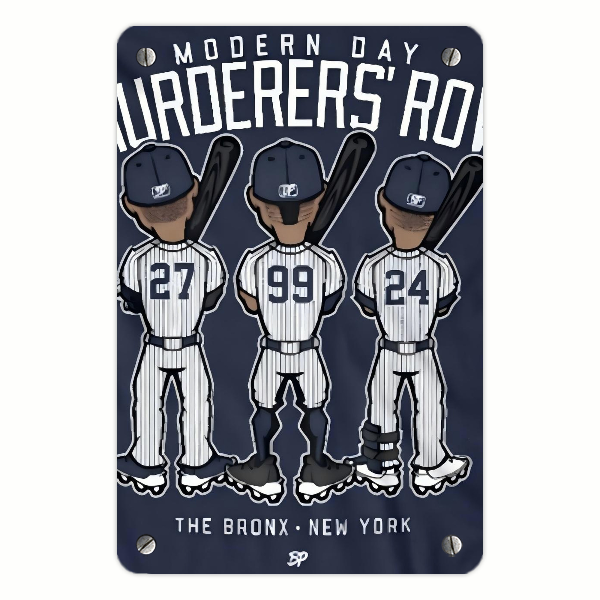 New York Yankees 173 Metal Tin Sign 8x12inch - High-Quality Full-Print Decorative Wall Art, Durable Rust-Resistant Metal Plaque For Living Room, Bedroom, Kitchen, Office, Bar Décor