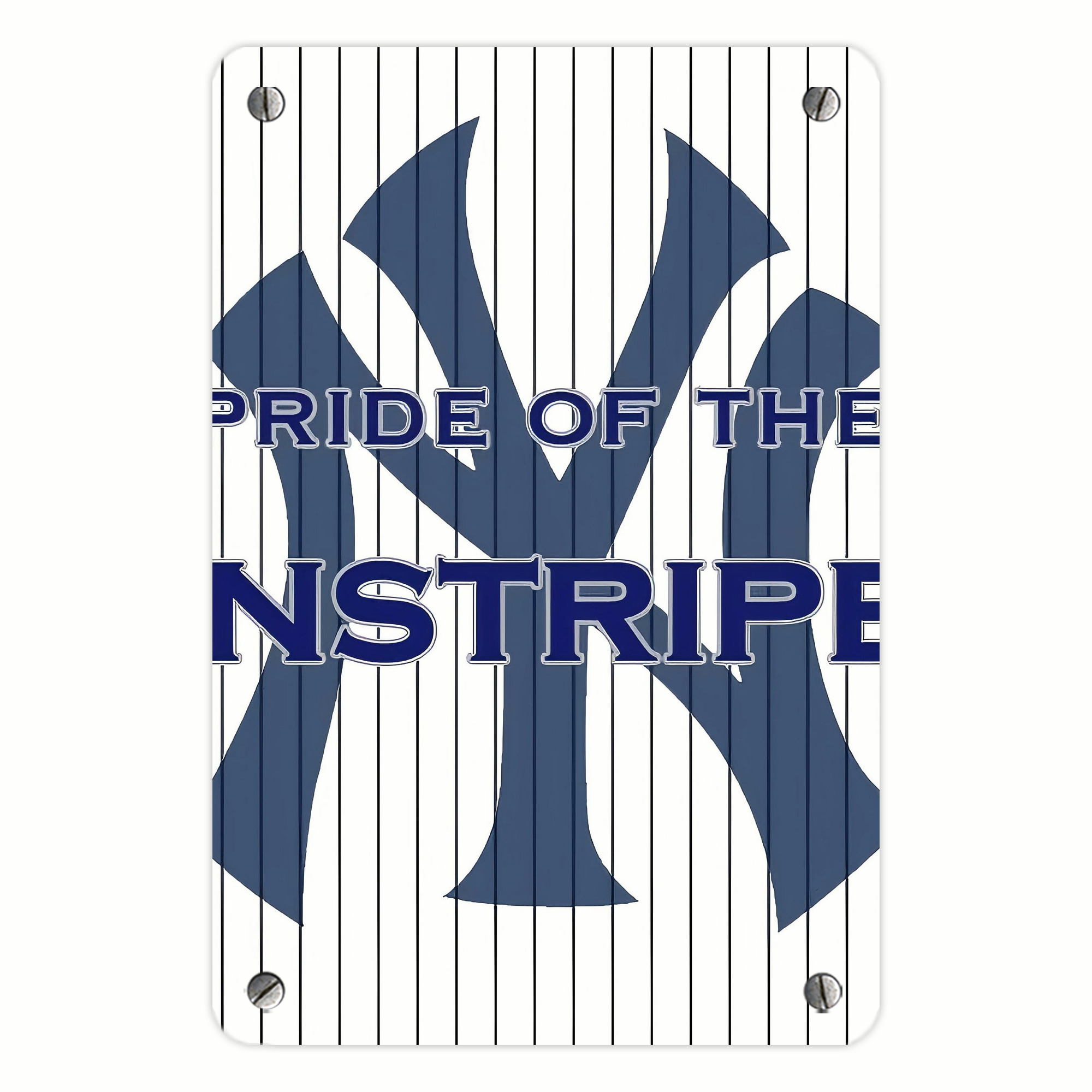 New York Yankees 267 Metal Tin Sign 8x12inch - High-Quality Full-Print Decorative Wall Art, Durable Rust-Resistant Metal Plaque For Living Room, Bedroom, Kitchen, Office, Bar Décor