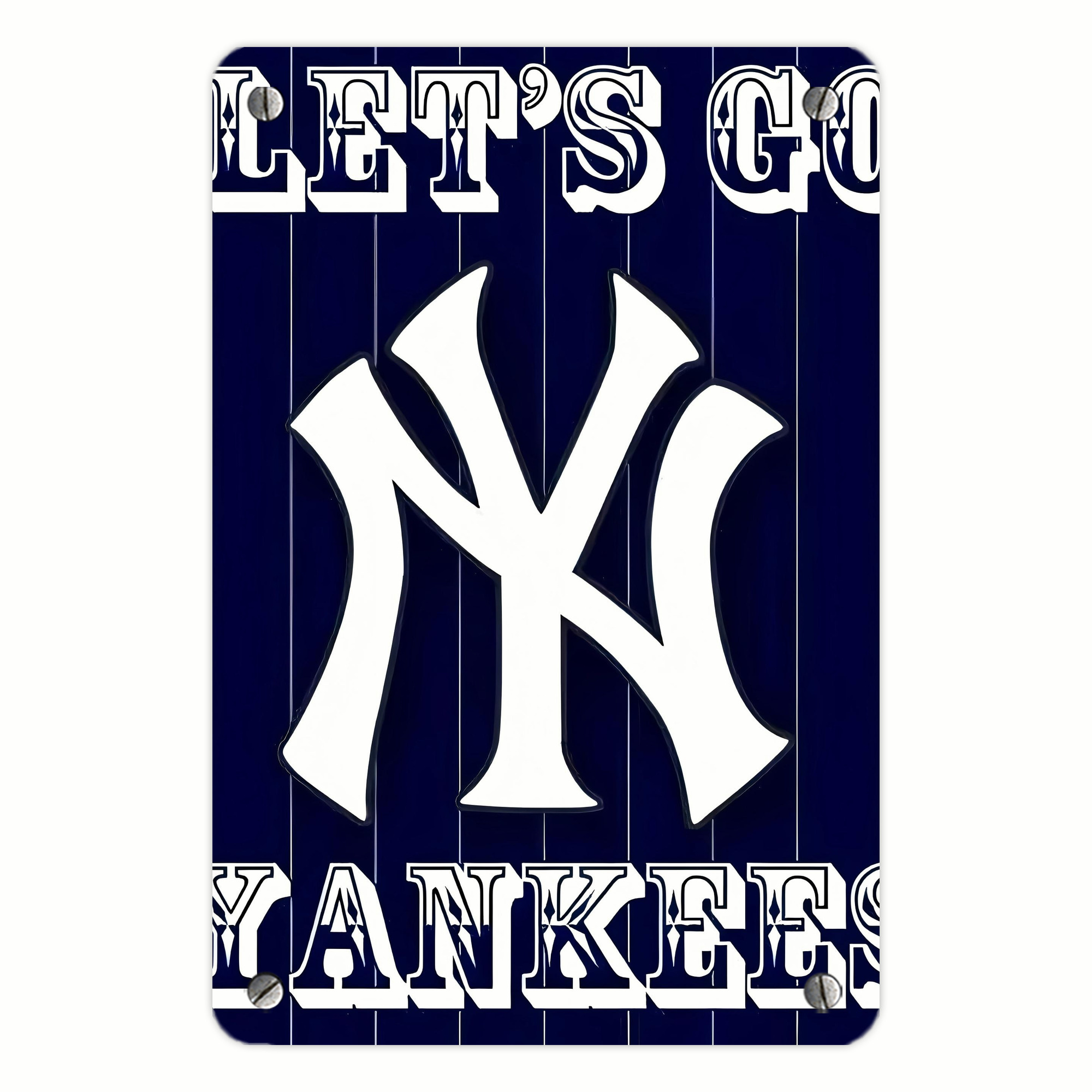 New York Yankees 237 Metal Tin Sign 8x12inch - High-Quality Full-Print Decorative Wall Art, Durable Rust-Resistant Metal Plaque For Living Room, Bedroom, Kitchen, Office, Bar Décor