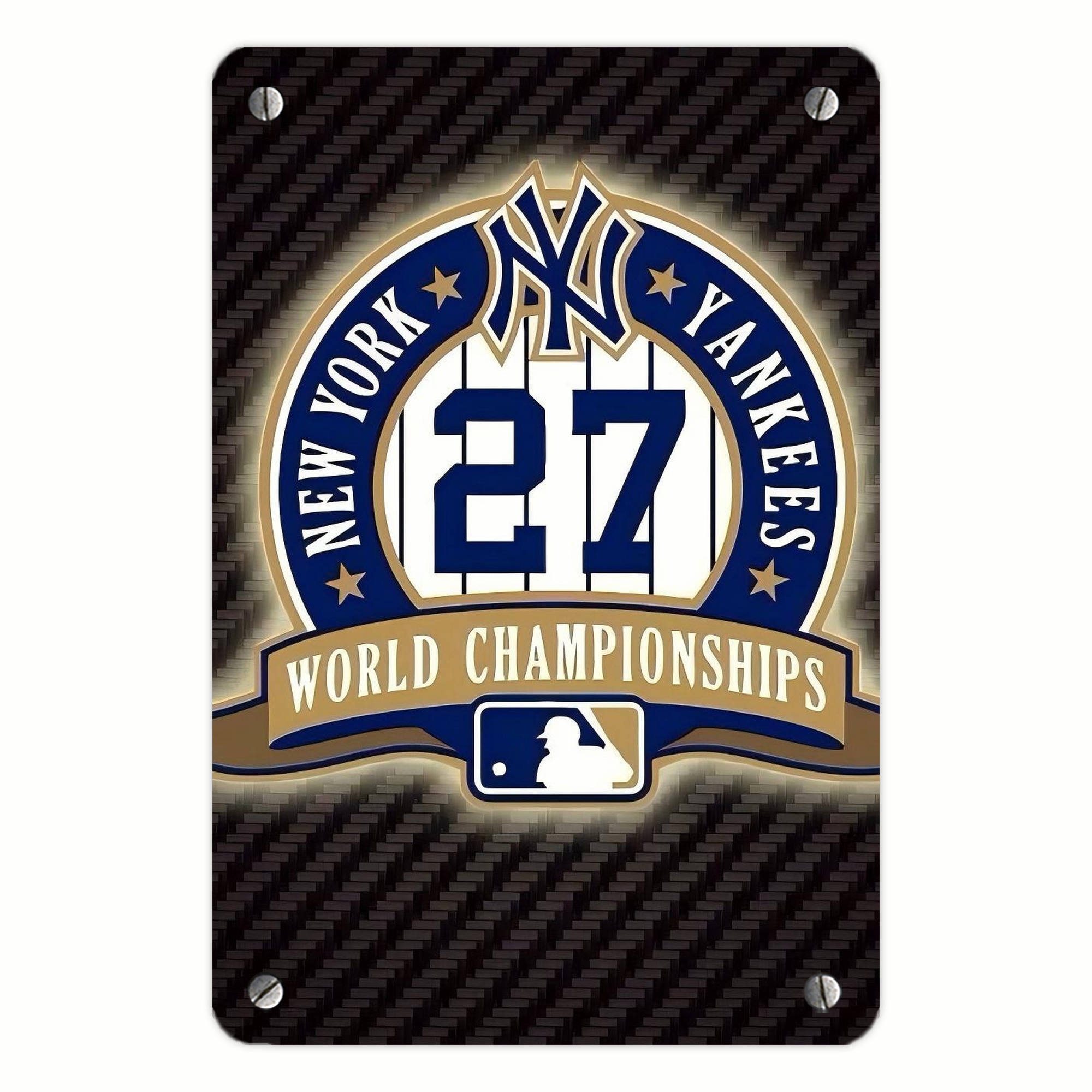 New York Yankees 260 Metal Tin Sign 8x12inch - High-Quality Full-Print Decorative Wall Art, Durable Rust-Resistant Metal Plaque For Living Room, Bedroom, Kitchen, Office, Bar Décor