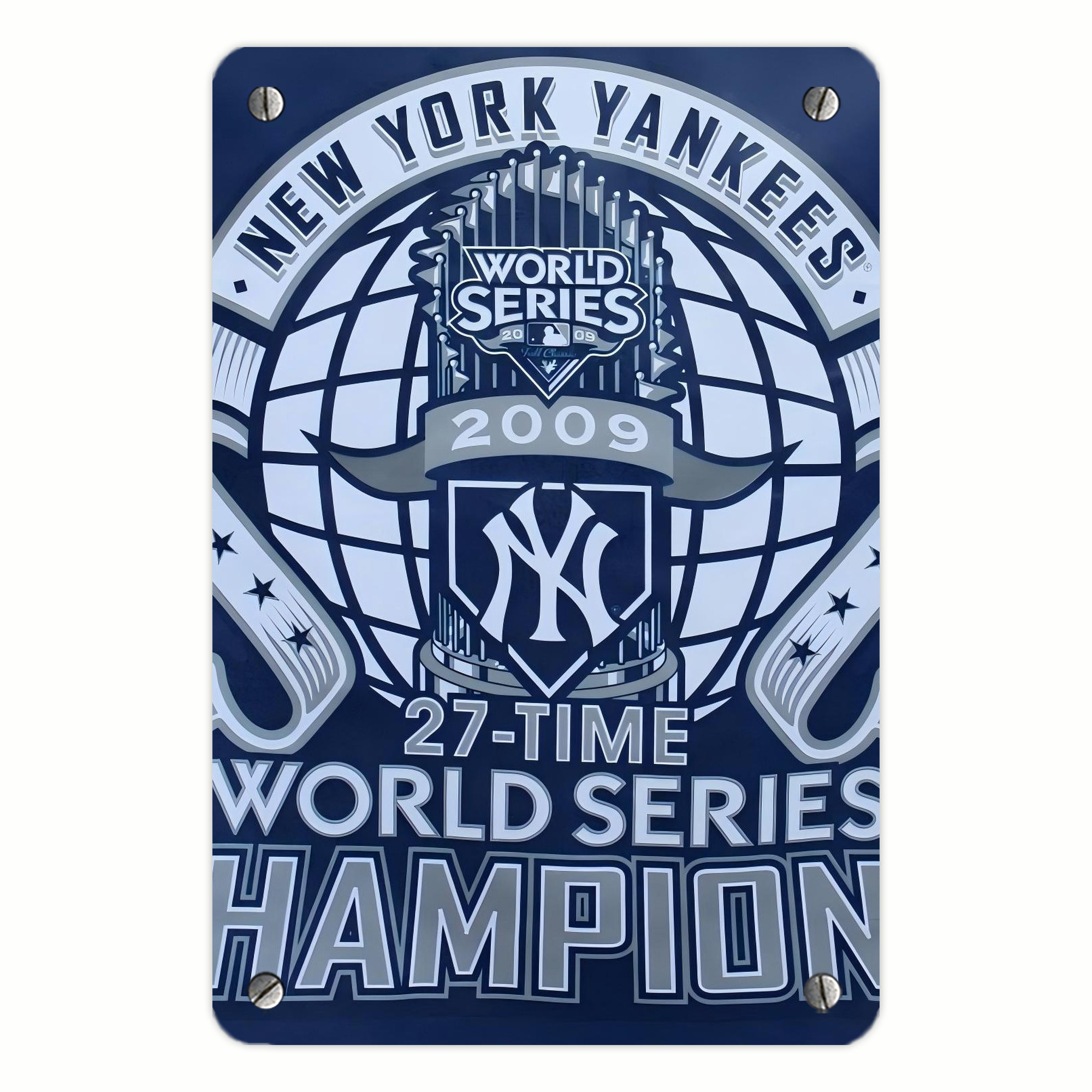 New York Yankees 270 Metal Tin Sign 8x12inch - High-Quality Full-Print Decorative Wall Art, Durable Rust-Resistant Metal Plaque For Living Room, Bedroom, Kitchen, Office, Bar Décor
