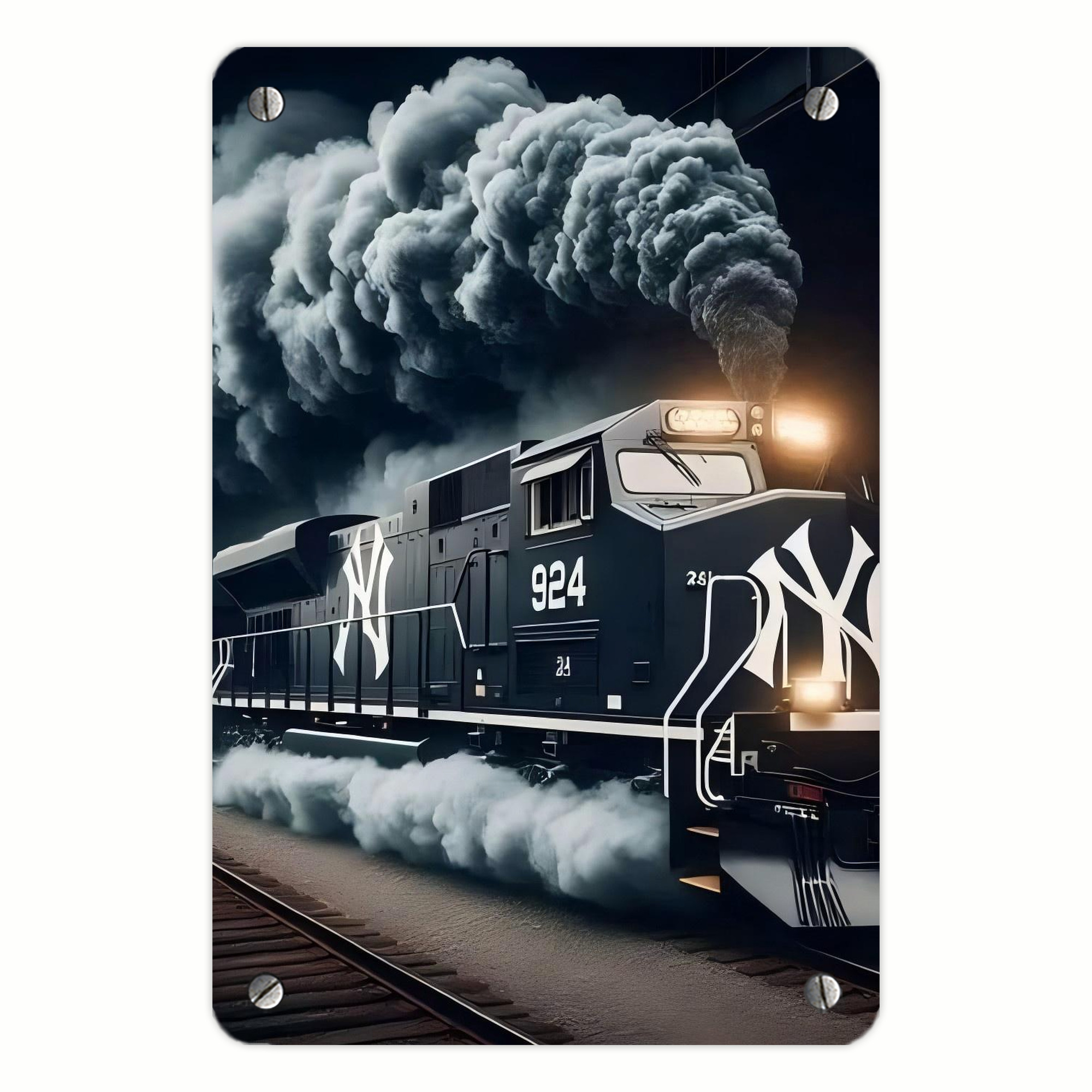 New York Yankees 257 Metal Tin Sign 8x12inch - High-Quality Full-Print Decorative Wall Art, Durable Rust-Resistant Metal Plaque For Living Room, Bedroom, Kitchen, Office, Bar Décor