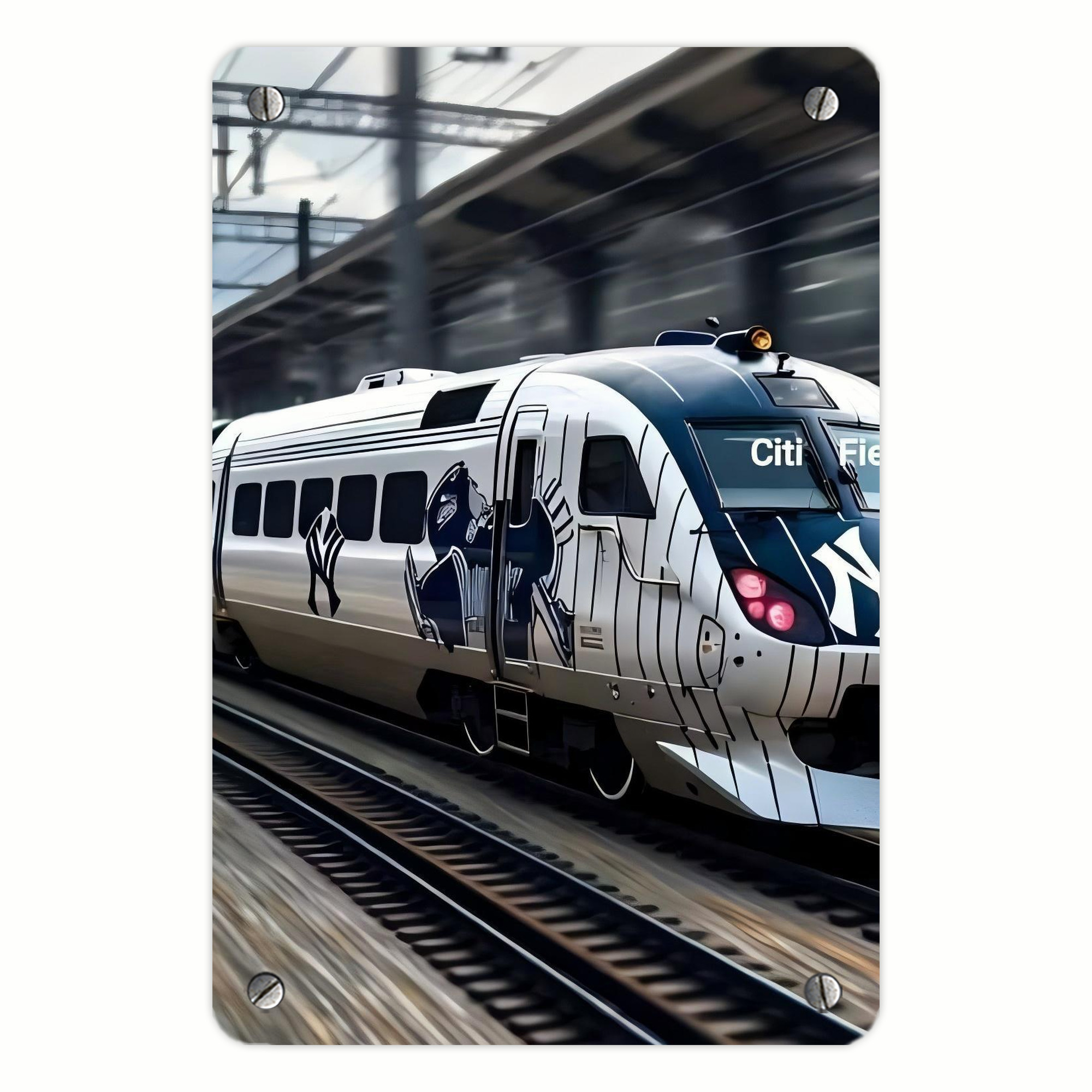 New York Yankees 342 Metal Tin Sign 8x12inch - High-Quality Full-Print Decorative Wall Art, Durable Rust-Resistant Metal Plaque For Living Room, Bedroom, Kitchen, Office, Bar Décor