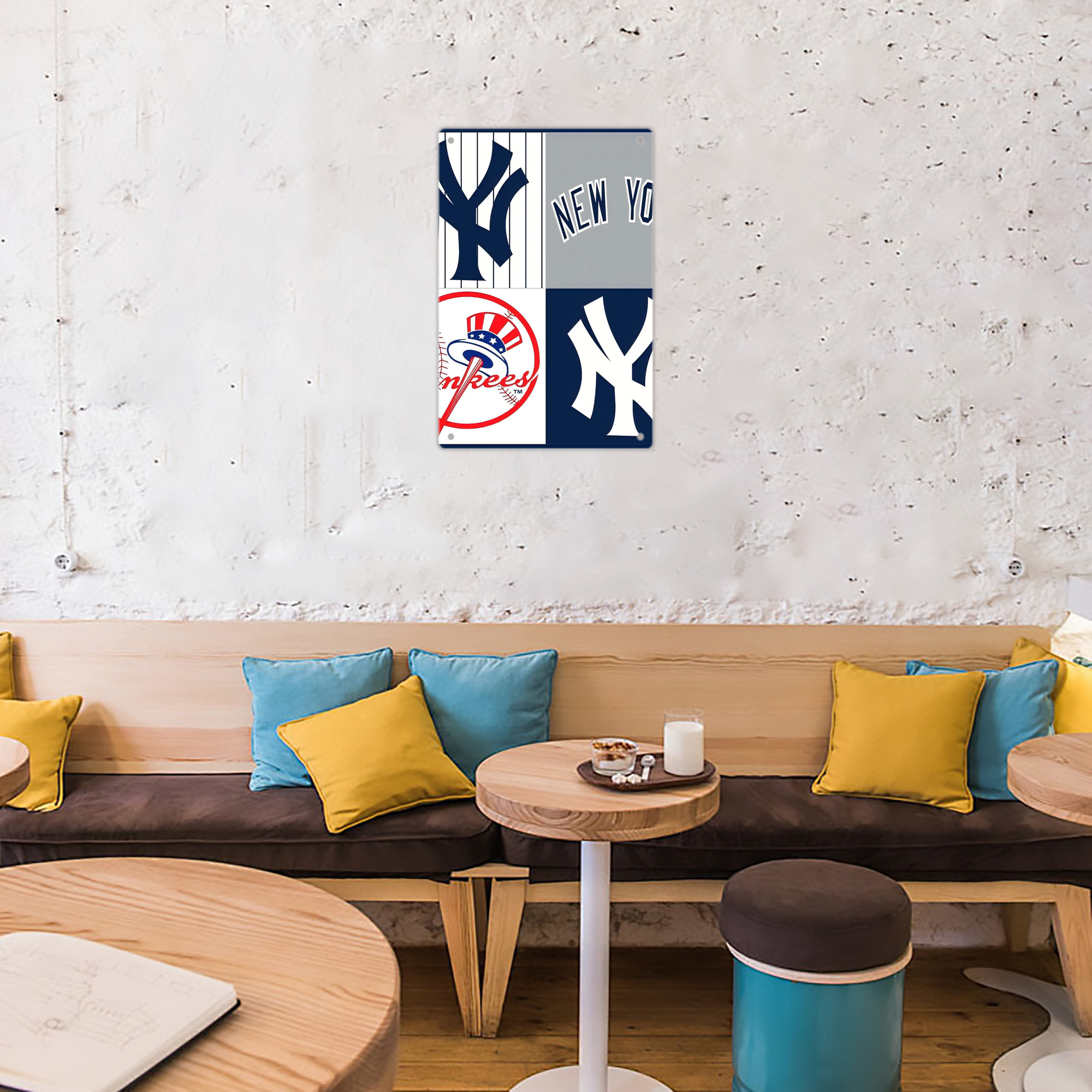 New York Yankees 238 8x12inch Vertical Aluminum Sign - Durable Fade-Resistant Indoor/Outdoor Safety & Information Plaque For Office, Hotel, Restaurant, Bar, Public Spaces