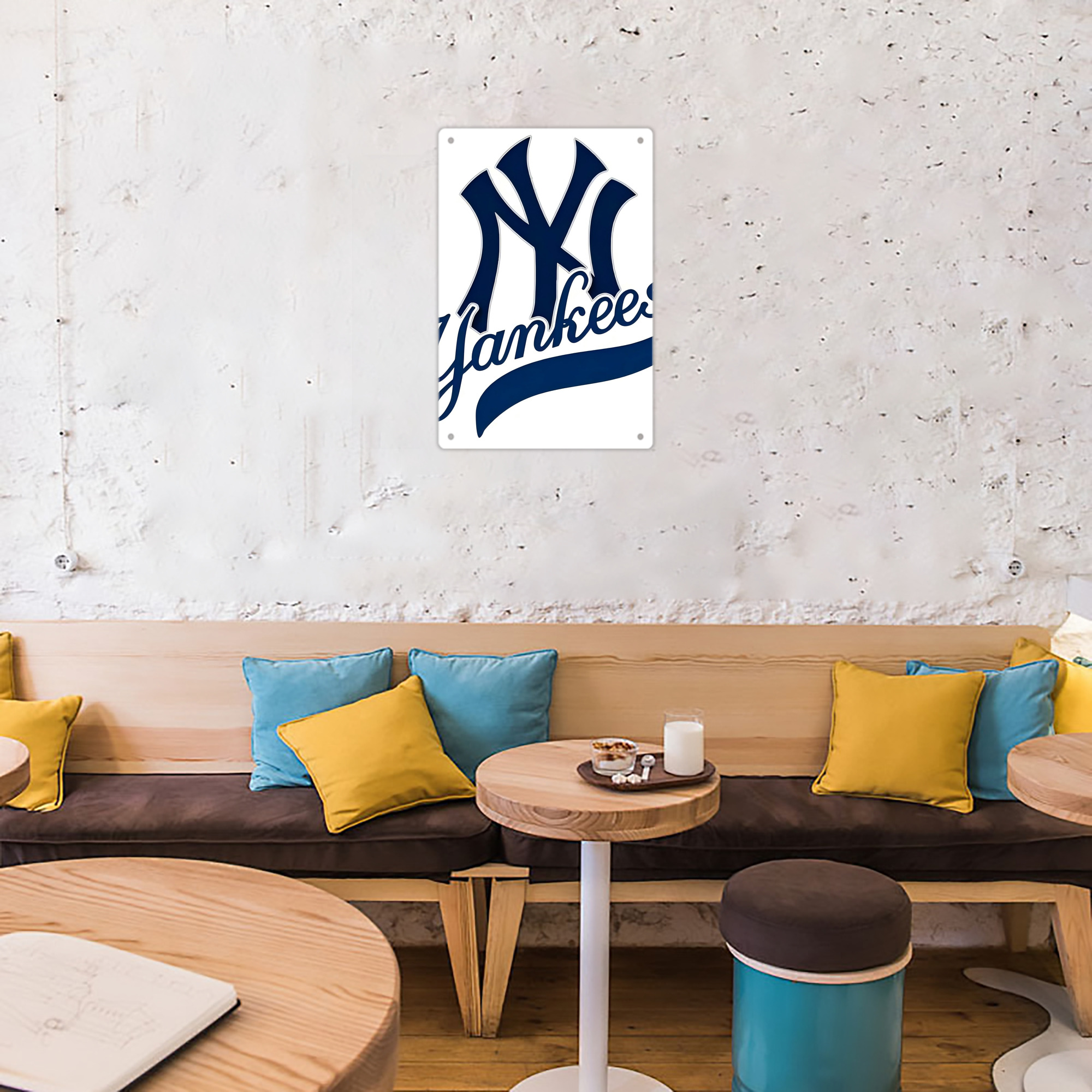 New York Yankees 116 8x12inch Vertical Aluminum Sign - Durable Fade-Resistant Indoor/Outdoor Safety & Information Plaque For Office, Hotel, Restaurant, Bar, Public Spaces