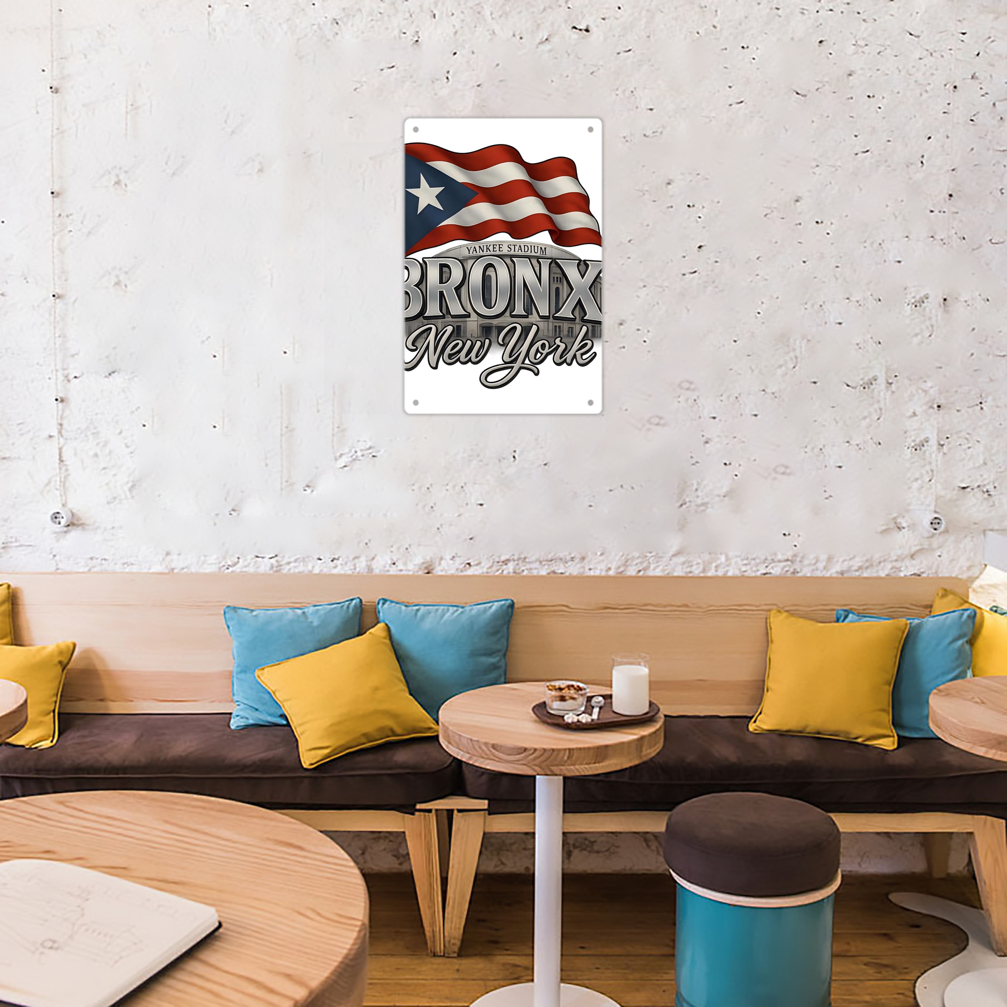 New York Yankees 245 8x12inch Vertical Aluminum Sign - Durable Fade-Resistant Indoor/Outdoor Safety & Information Plaque For Office, Hotel, Restaurant, Bar, Public Spaces