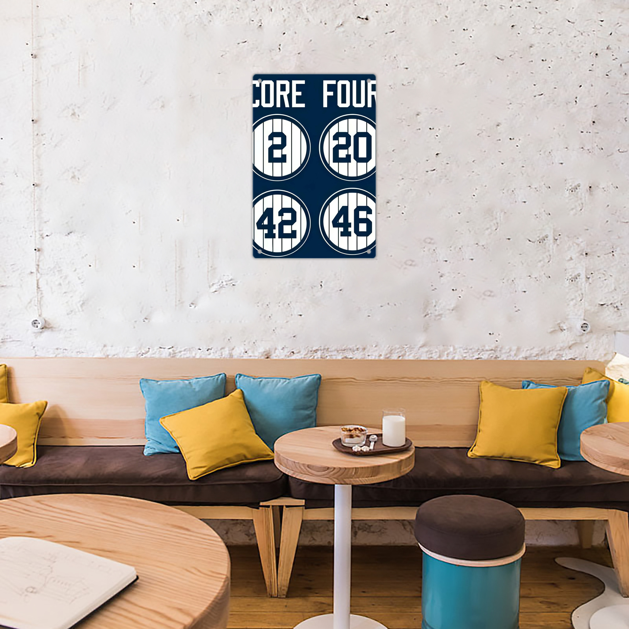 New York Yankees 223 8x12inch Vertical Aluminum Sign - Durable Fade-Resistant Indoor/Outdoor Safety & Information Plaque For Office, Hotel, Restaurant, Bar, Public Spaces