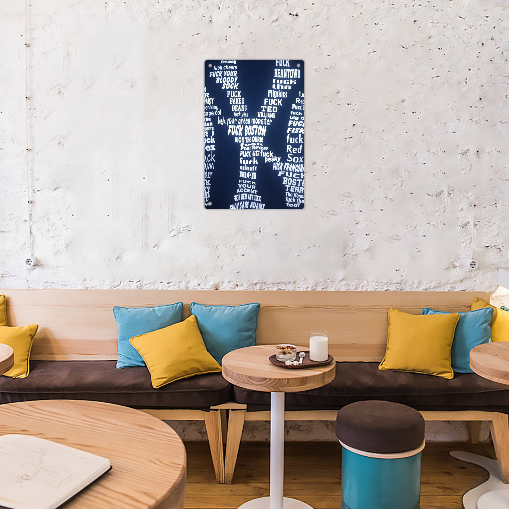 New York Yankees 224 8x12inch Vertical Aluminum Sign - Durable Fade-Resistant Indoor/Outdoor Safety & Information Plaque For Office, Hotel, Restaurant, Bar, Public Spaces