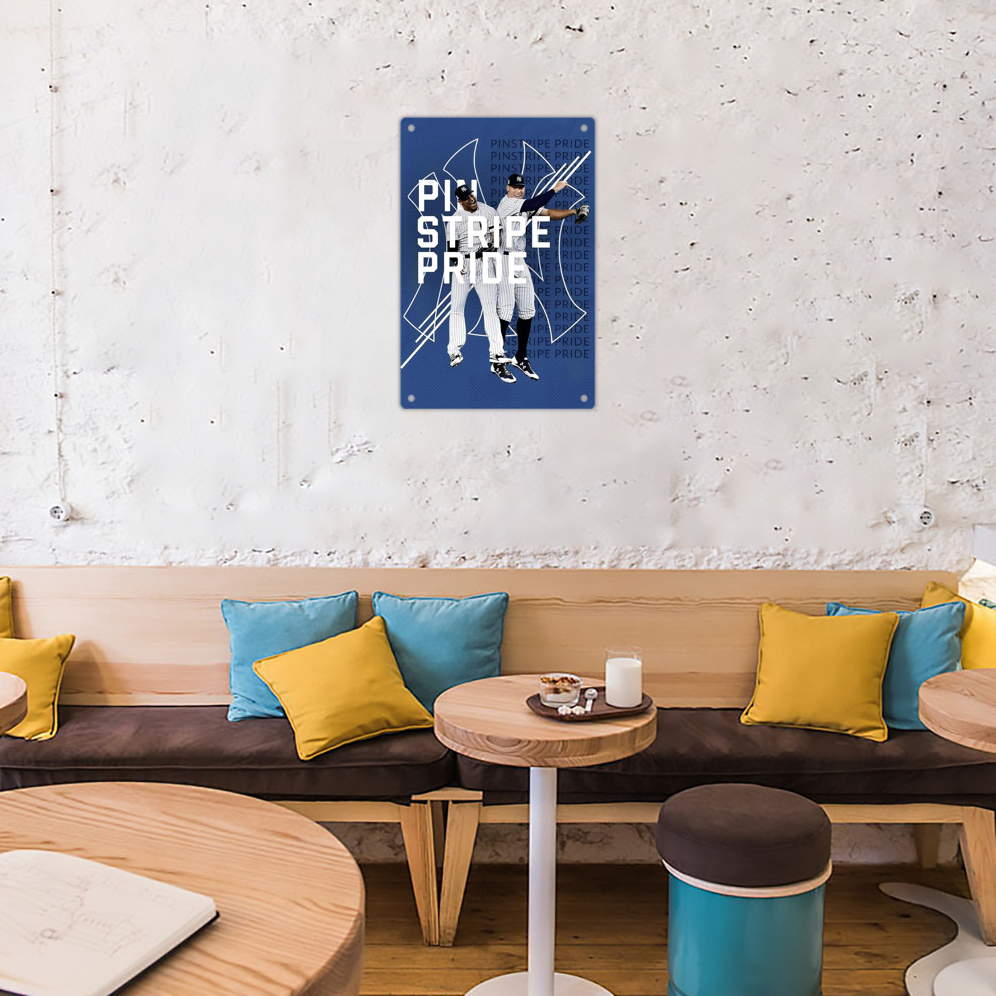 New York Yankees 196 8x12inch Vertical Aluminum Sign - Durable Fade-Resistant Indoor/Outdoor Safety & Information Plaque For Office, Hotel, Restaurant, Bar, Public Spaces