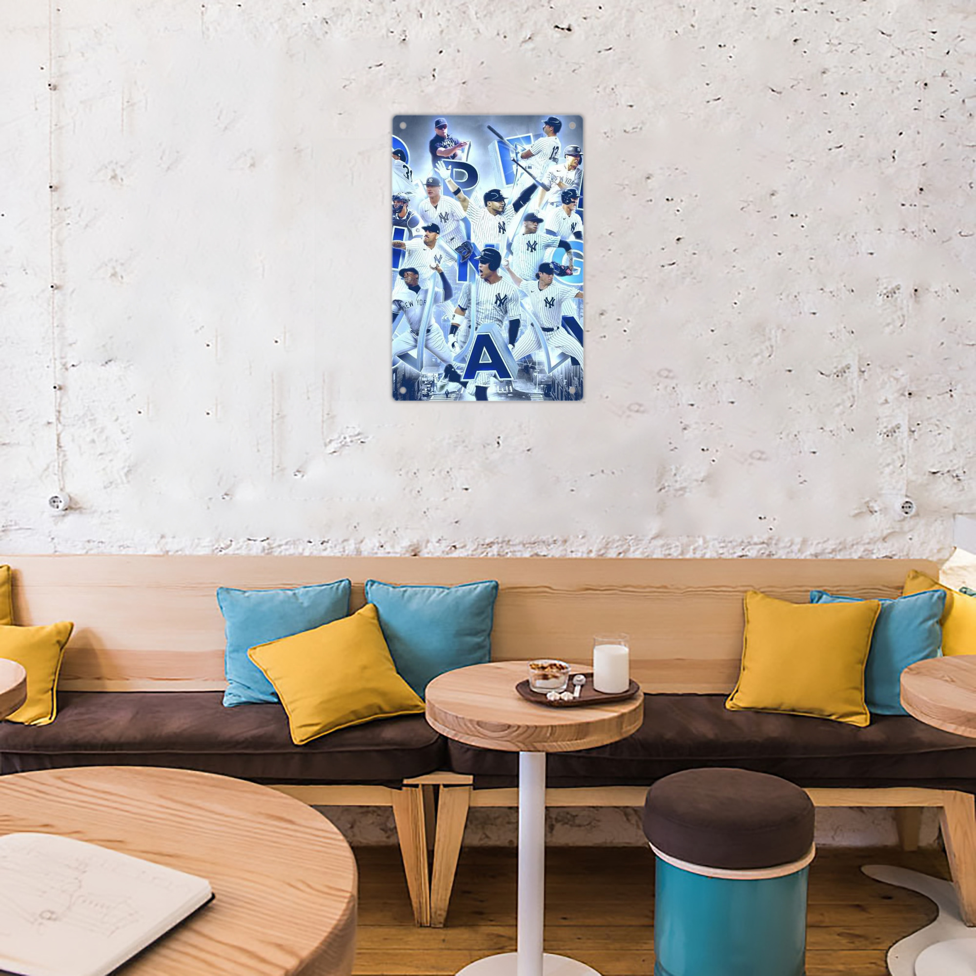 New York Yankees 236 8x12inch Vertical Aluminum Sign - Durable Fade-Resistant Indoor/Outdoor Safety & Information Plaque For Office, Hotel, Restaurant, Bar, Public Spaces