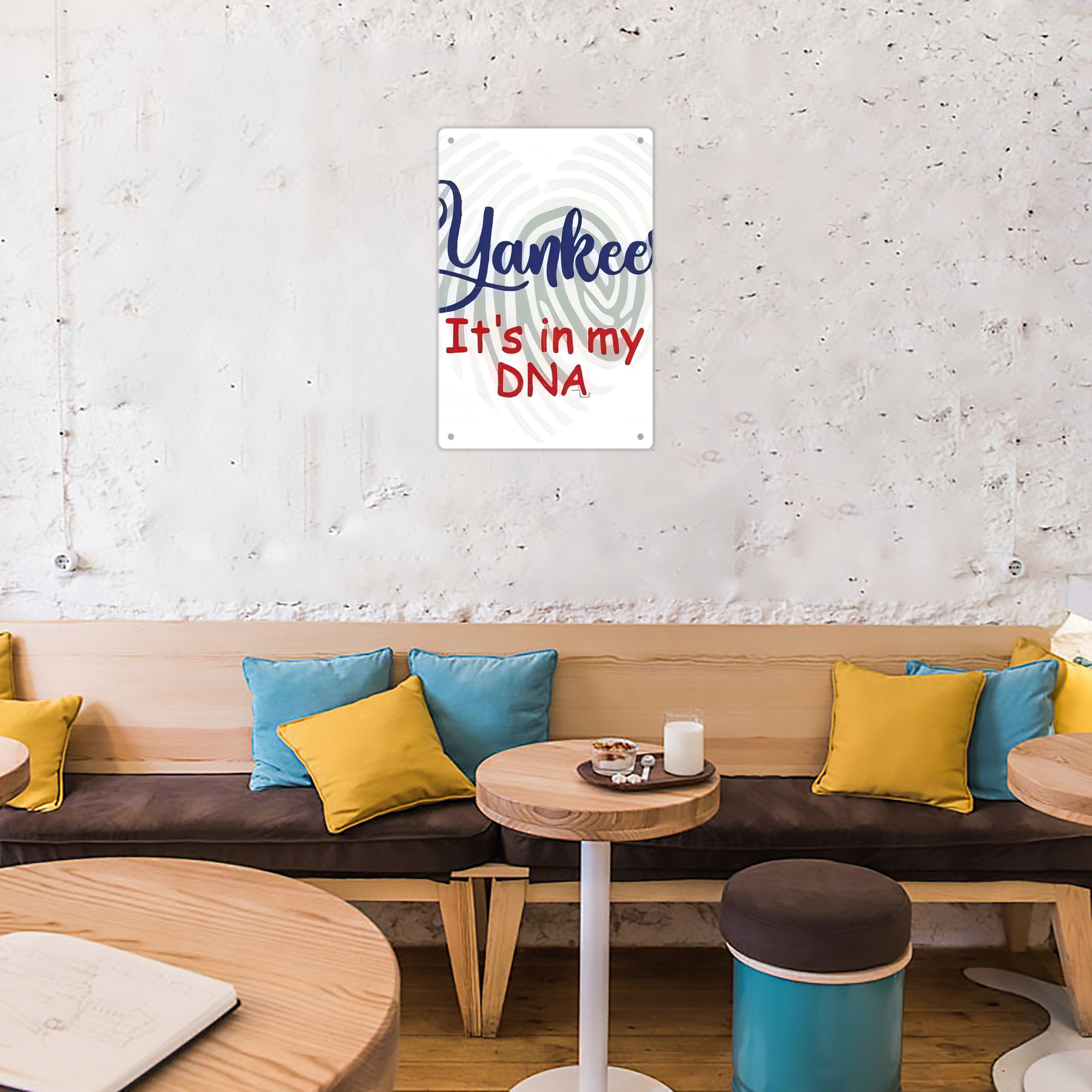 New York Yankees 234 8x12inch Vertical Aluminum Sign - Durable Fade-Resistant Indoor/Outdoor Safety & Information Plaque For Office, Hotel, Restaurant, Bar, Public Spaces