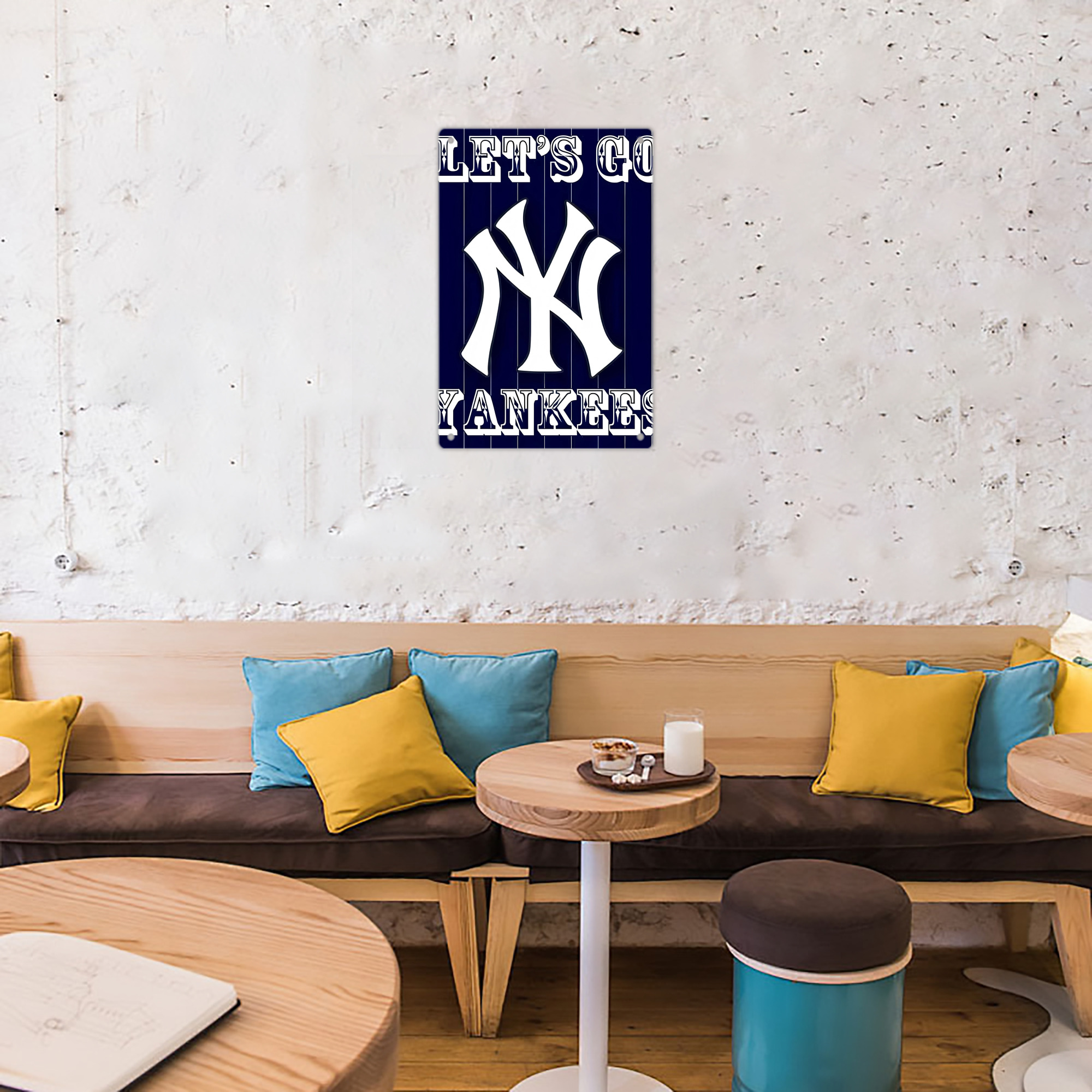 New York Yankees 237 8x12inch Vertical Aluminum Sign - Durable Fade-Resistant Indoor/Outdoor Safety & Information Plaque For Office, Hotel, Restaurant, Bar, Public Spaces
