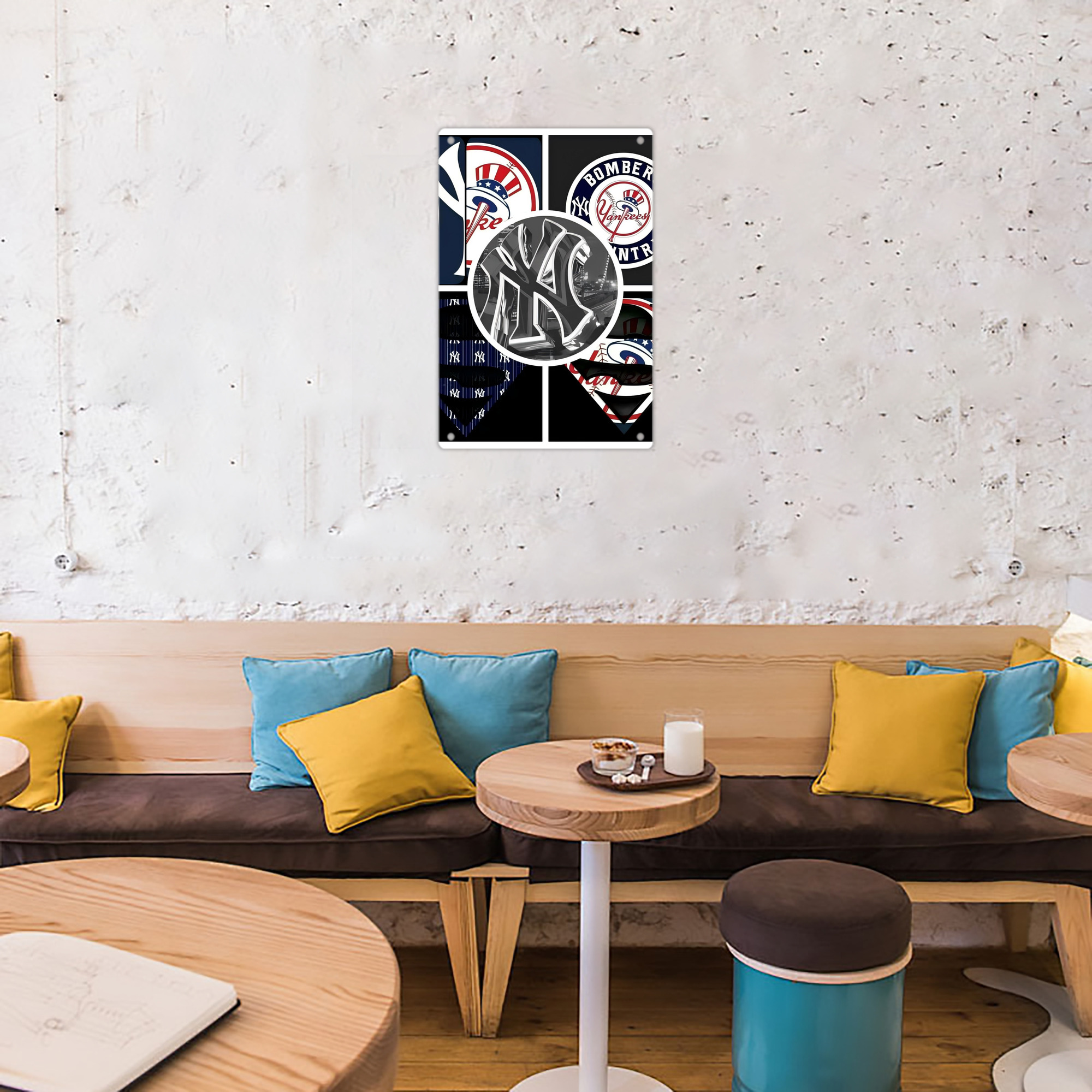 New York Yankees 269 8x12inch Vertical Aluminum Sign - Durable Fade-Resistant Indoor/Outdoor Safety & Information Plaque For Office, Hotel, Restaurant, Bar, Public Spaces