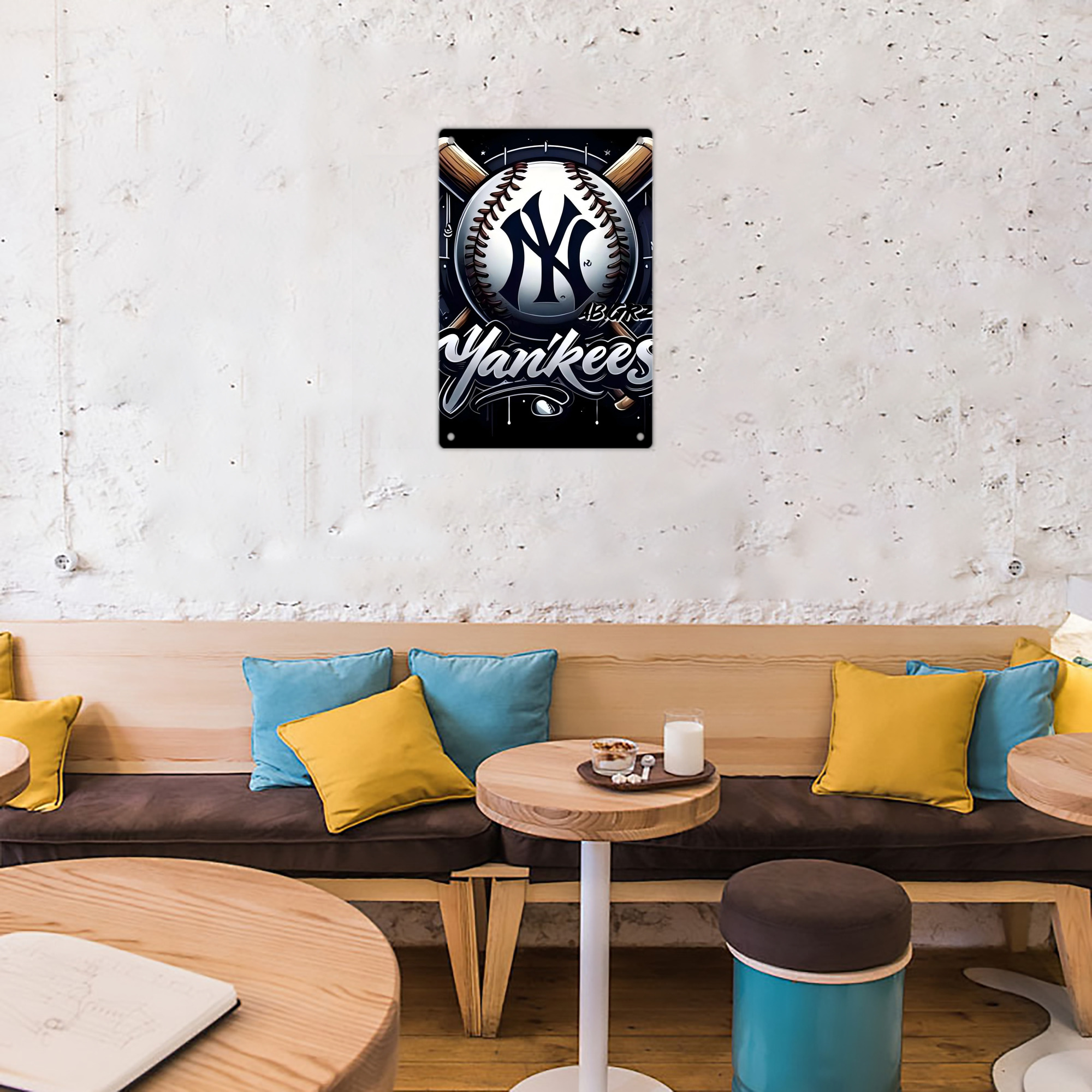 New York Yankees 241 8x12inch Vertical Aluminum Sign - Durable Fade-Resistant Indoor/Outdoor Safety & Information Plaque For Office, Hotel, Restaurant, Bar, Public Spaces