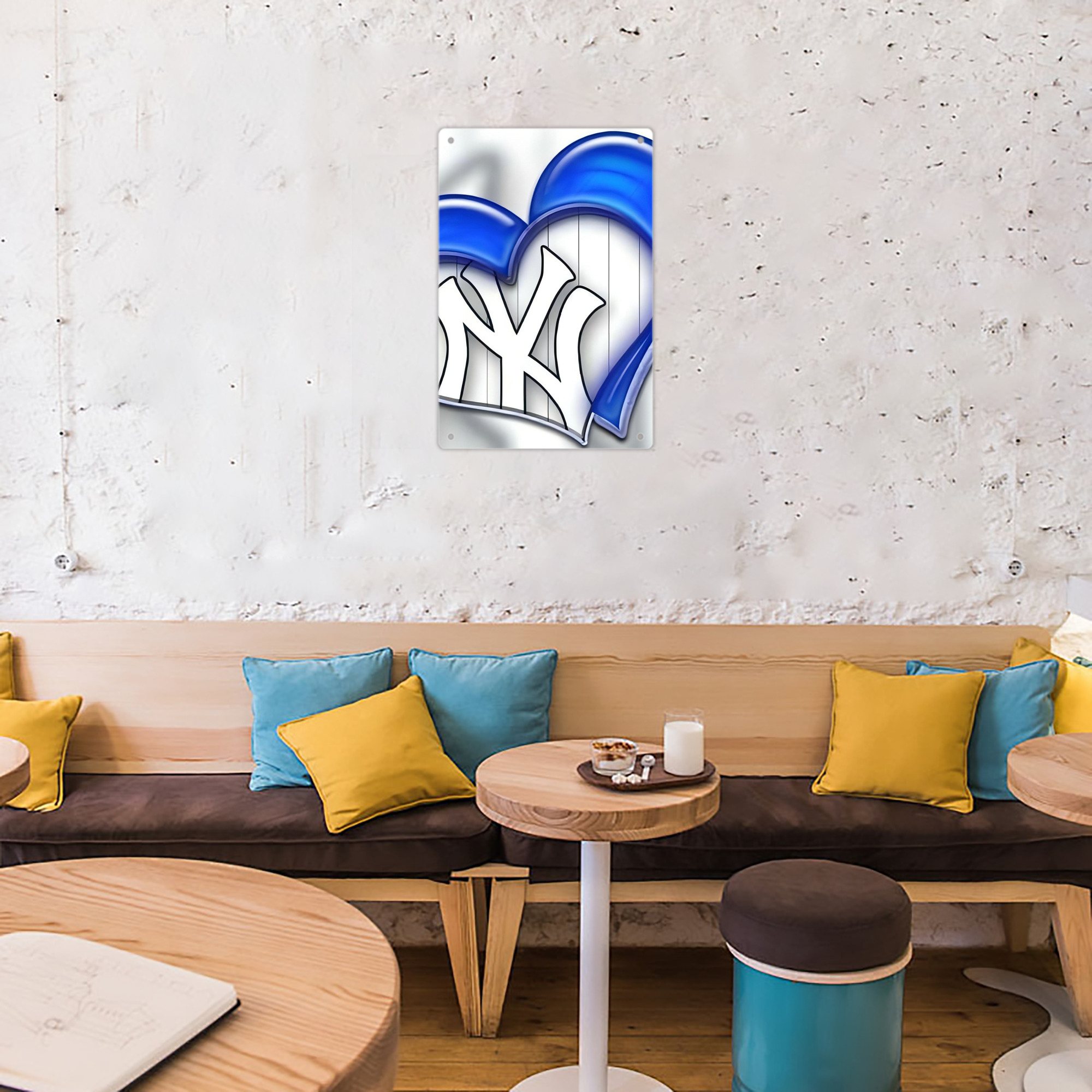 New York Yankees 310 8x12inch Vertical Aluminum Sign - Durable Fade-Resistant Indoor/Outdoor Safety & Information Plaque For Office, Hotel, Restaurant, Bar, Public Spaces