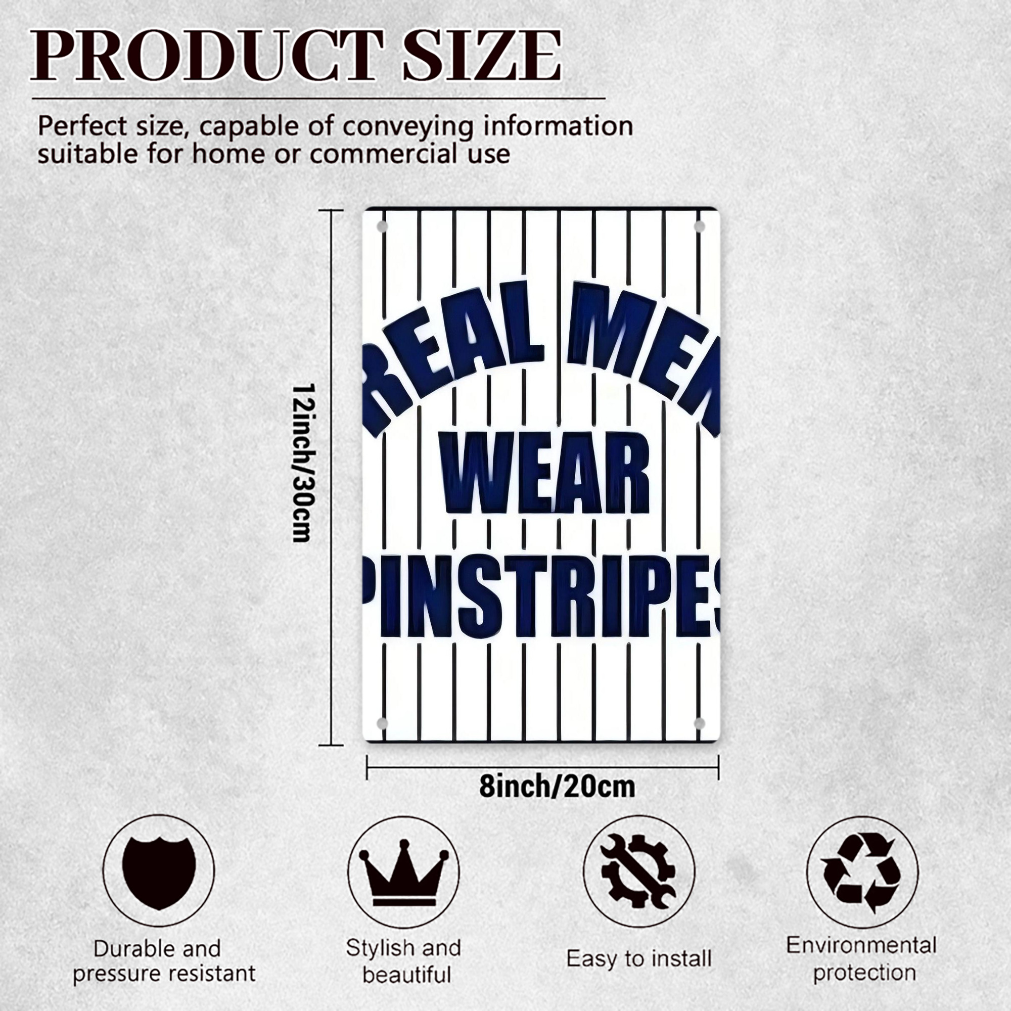 New York Yankees 262 8x12inch Vertical Aluminum Sign - Durable Fade-Resistant Indoor/Outdoor Safety & Information Plaque For Office, Hotel, Restaurant, Bar, Public Spaces