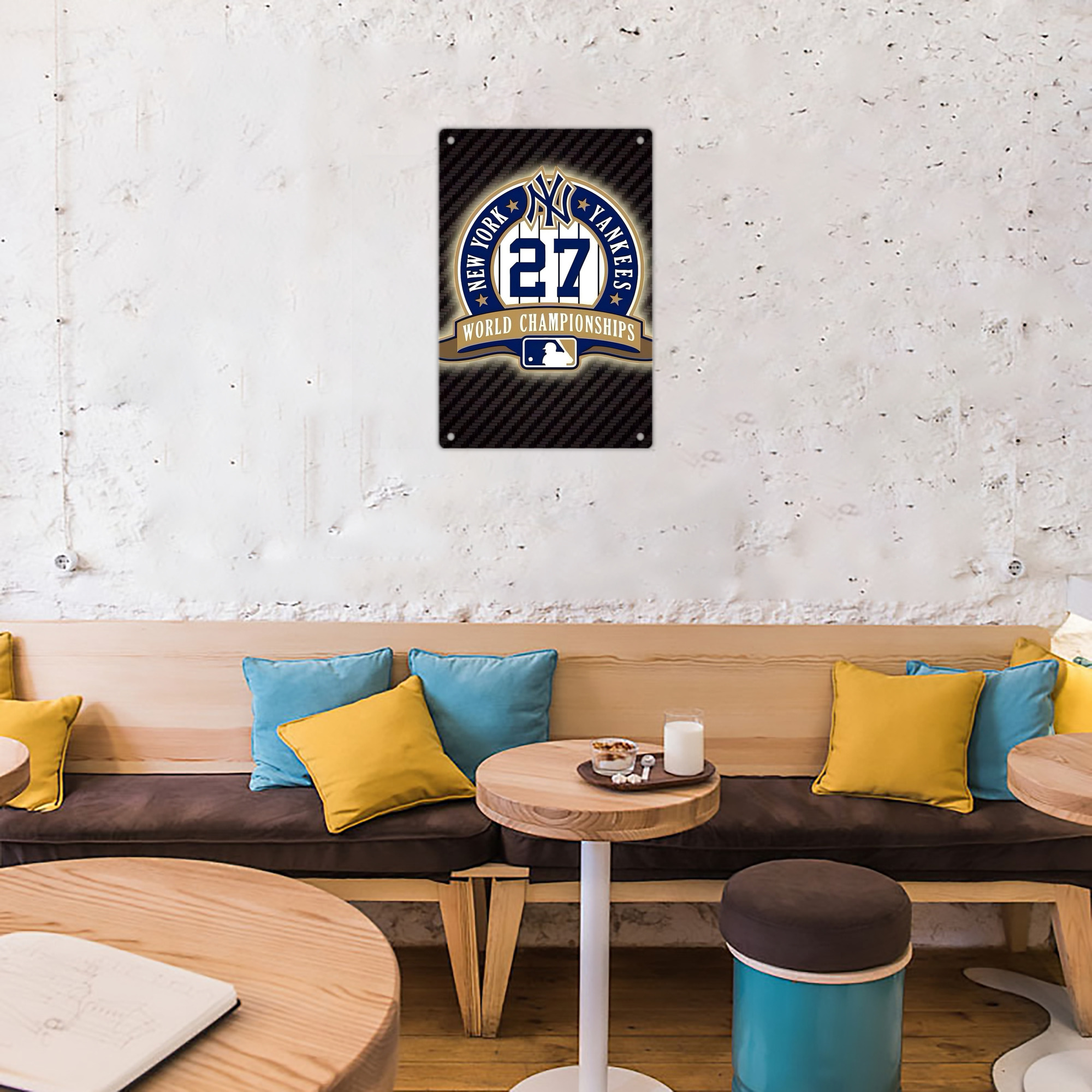 New York Yankees 260 8x12inch Vertical Aluminum Sign - Durable Fade-Resistant Indoor/Outdoor Safety & Information Plaque For Office, Hotel, Restaurant, Bar, Public Spaces