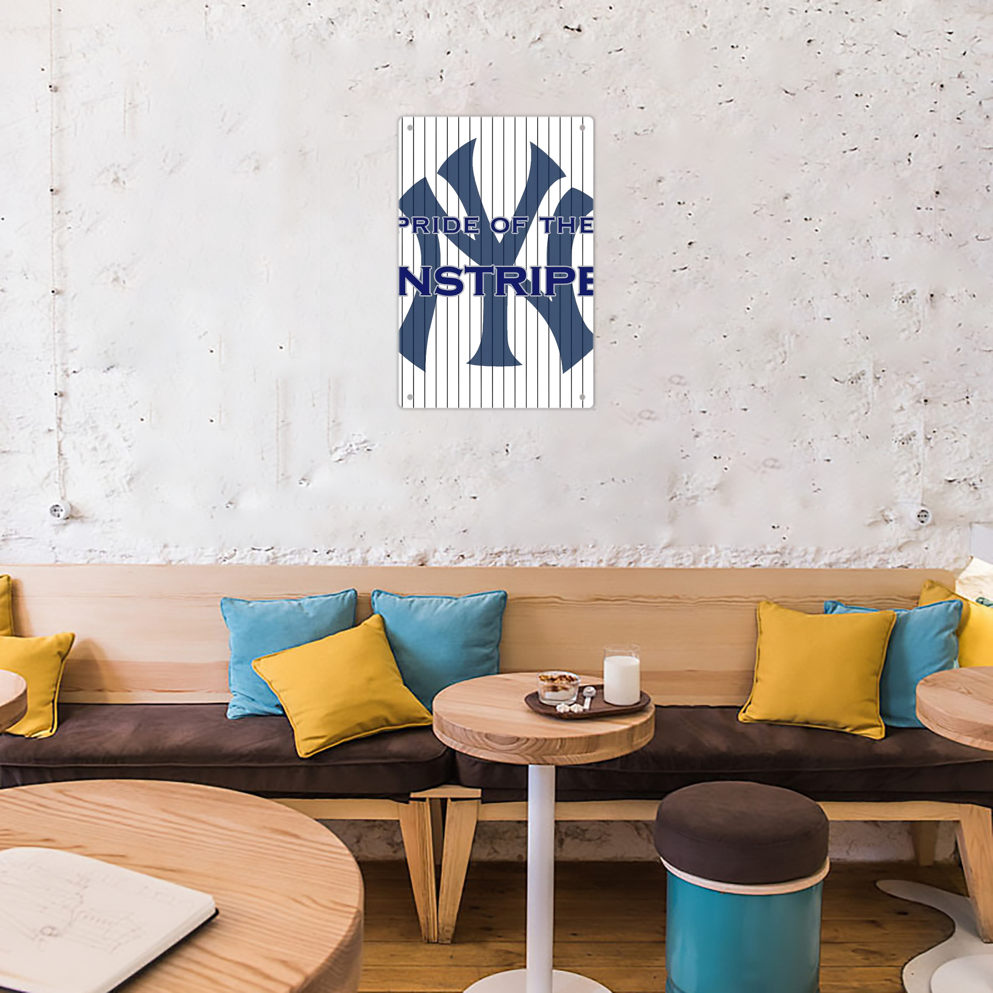 New York Yankees 267 8x12inch Vertical Aluminum Sign - Durable Fade-Resistant Indoor/Outdoor Safety & Information Plaque For Office, Hotel, Restaurant, Bar, Public Spaces